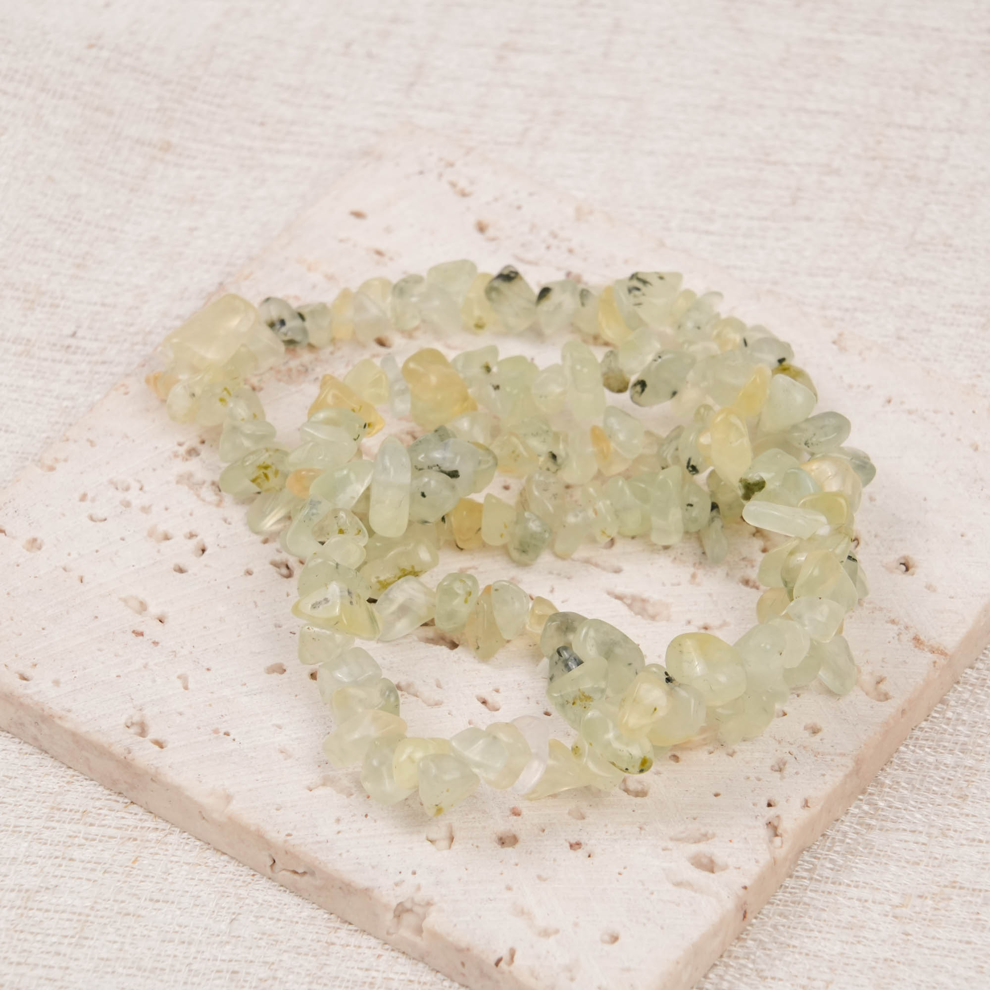 Prehnite Chip Bracelet