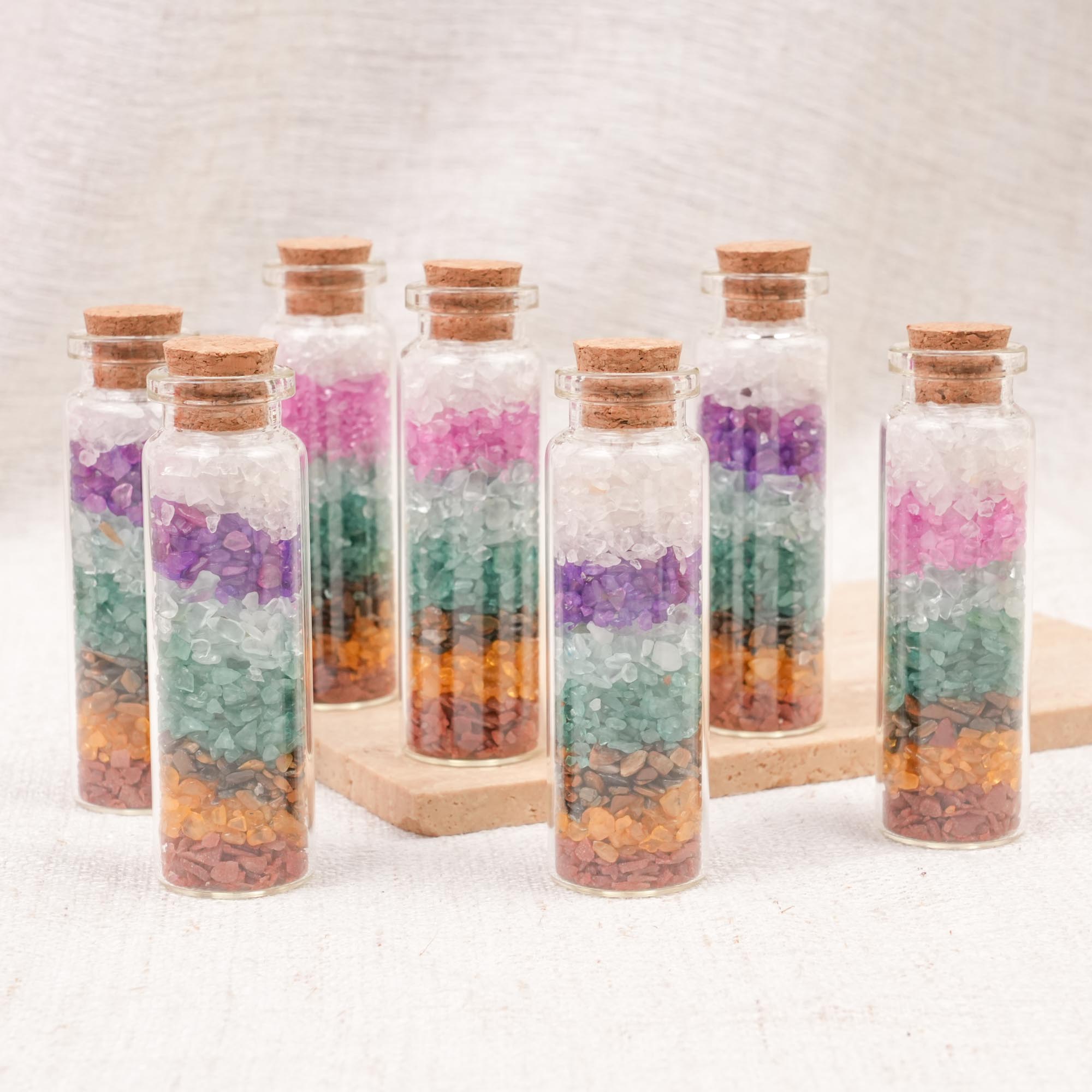 Rainbow Crystal Chip Bottle