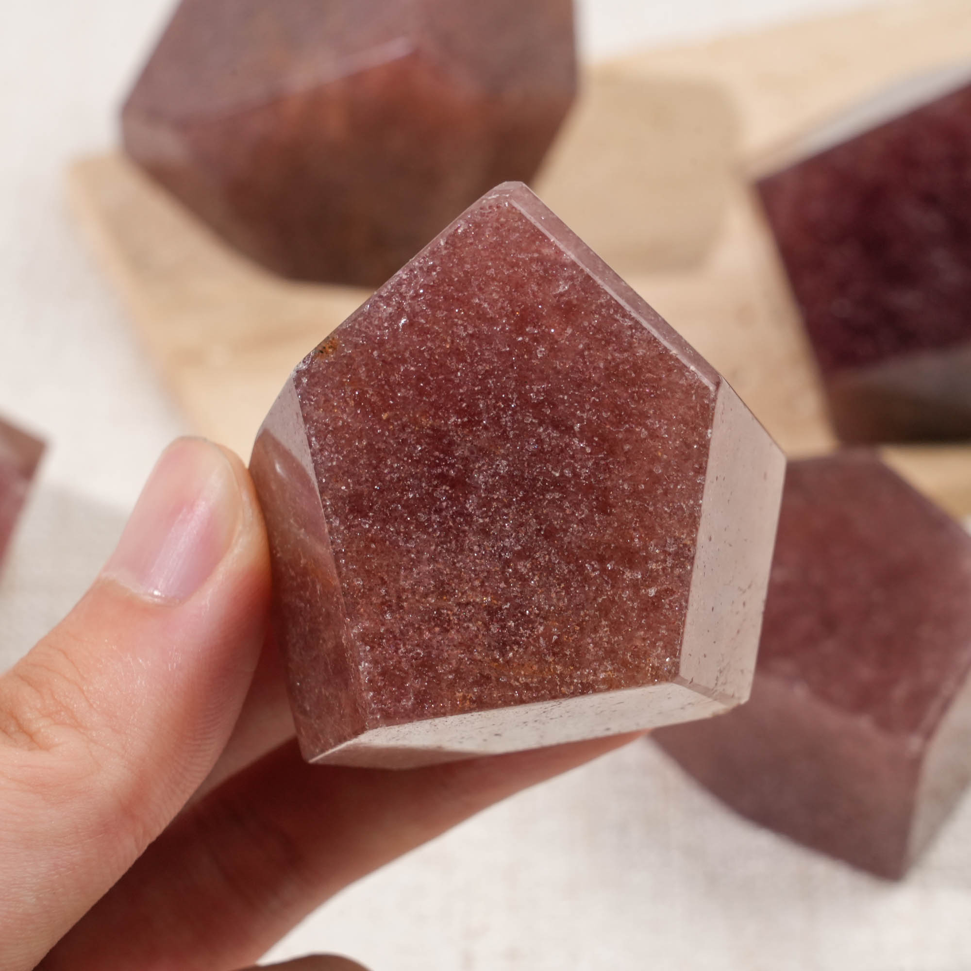 Strawberry Quartz Freeform