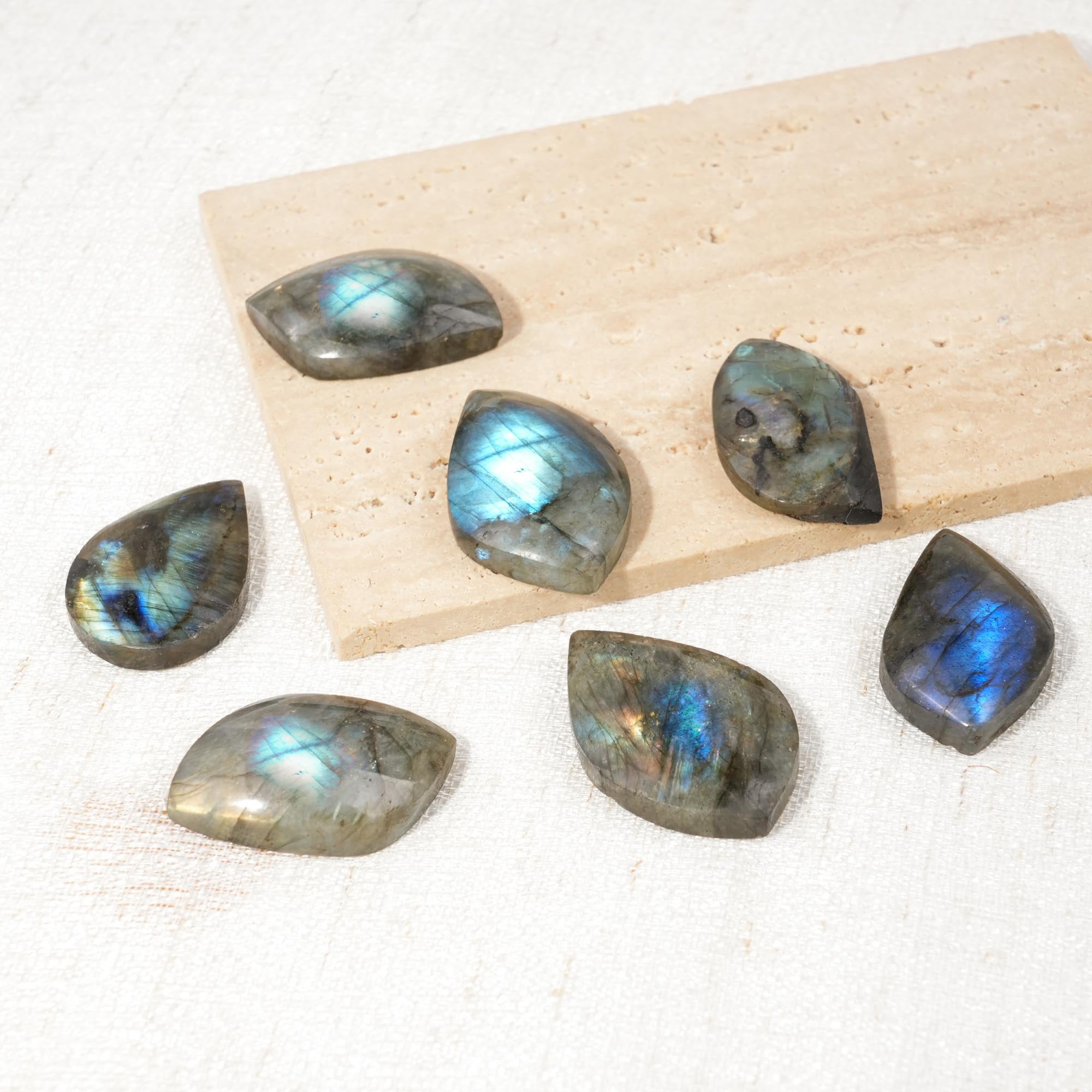 Blue Labradorite Leaves