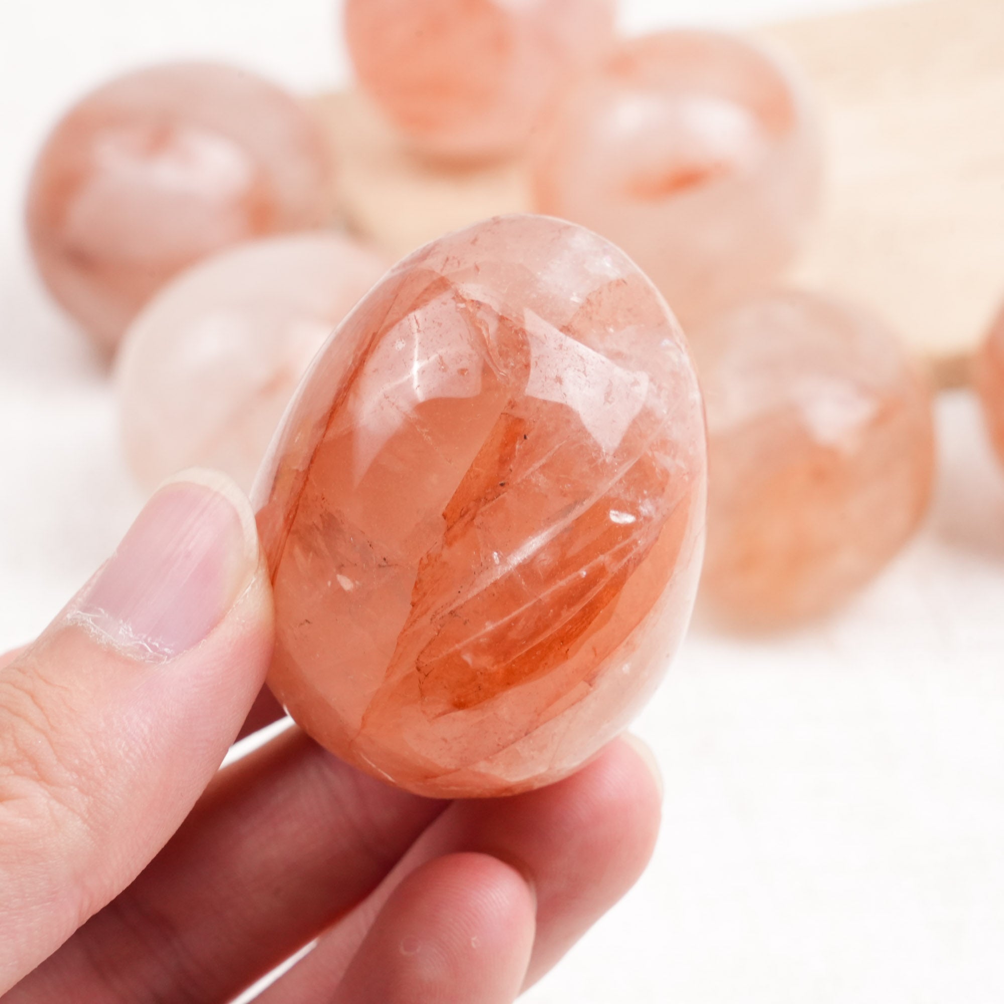 Red Fire Quartz Egg