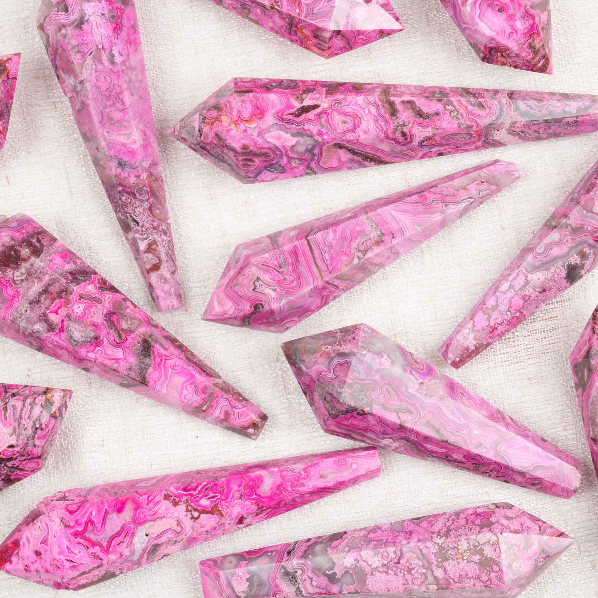 Pink Mexican Agate Wand Point