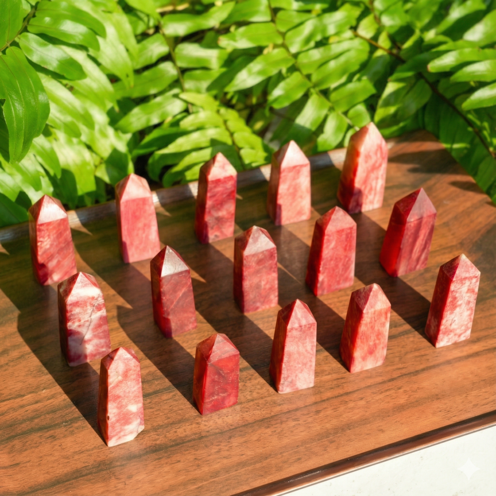 Red Moonstone Four-Sided Tower