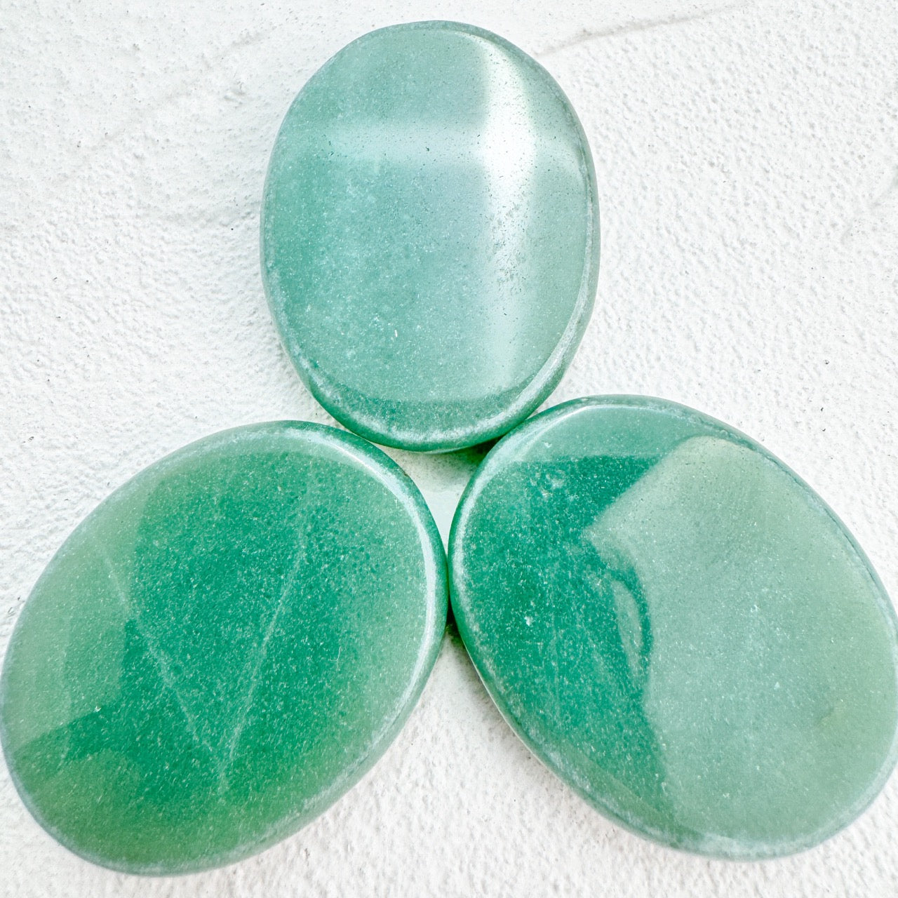Polished Green Aventurine Palmstone for Abundance