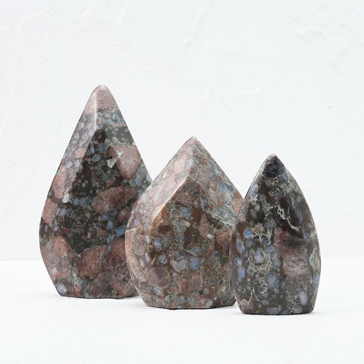 Natural Llanite Blue Quartz Point Enhances Peace and Meditation