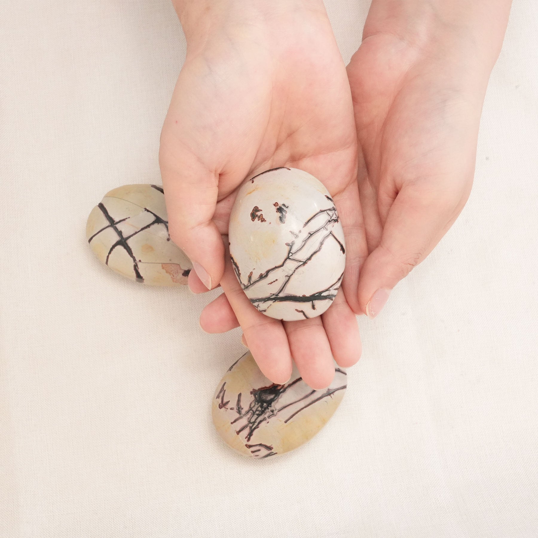 Picture Jasper Palm Stone - Energy Balancing Gemstone