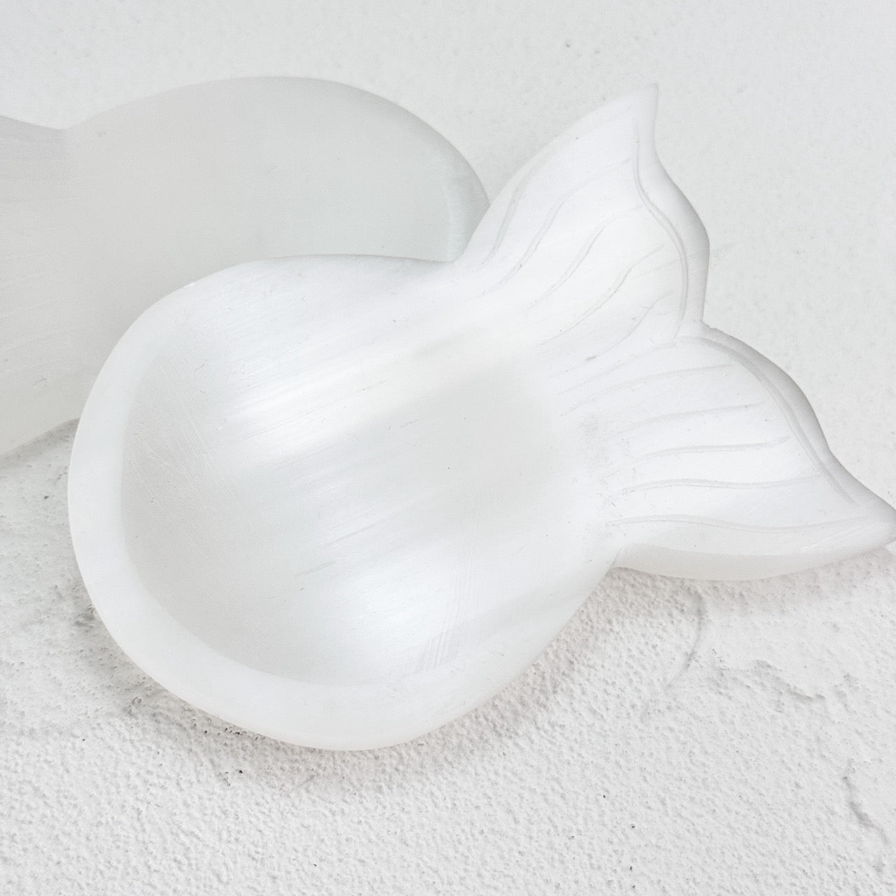 Selenite Fishbowl with a smooth finish for crystal energy rejuvenation