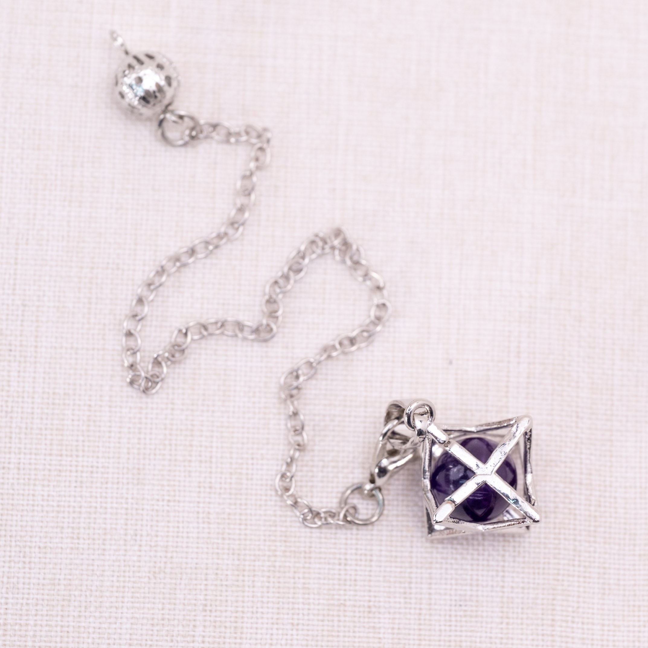 Amethyst Merkaba pendulum balancing energy