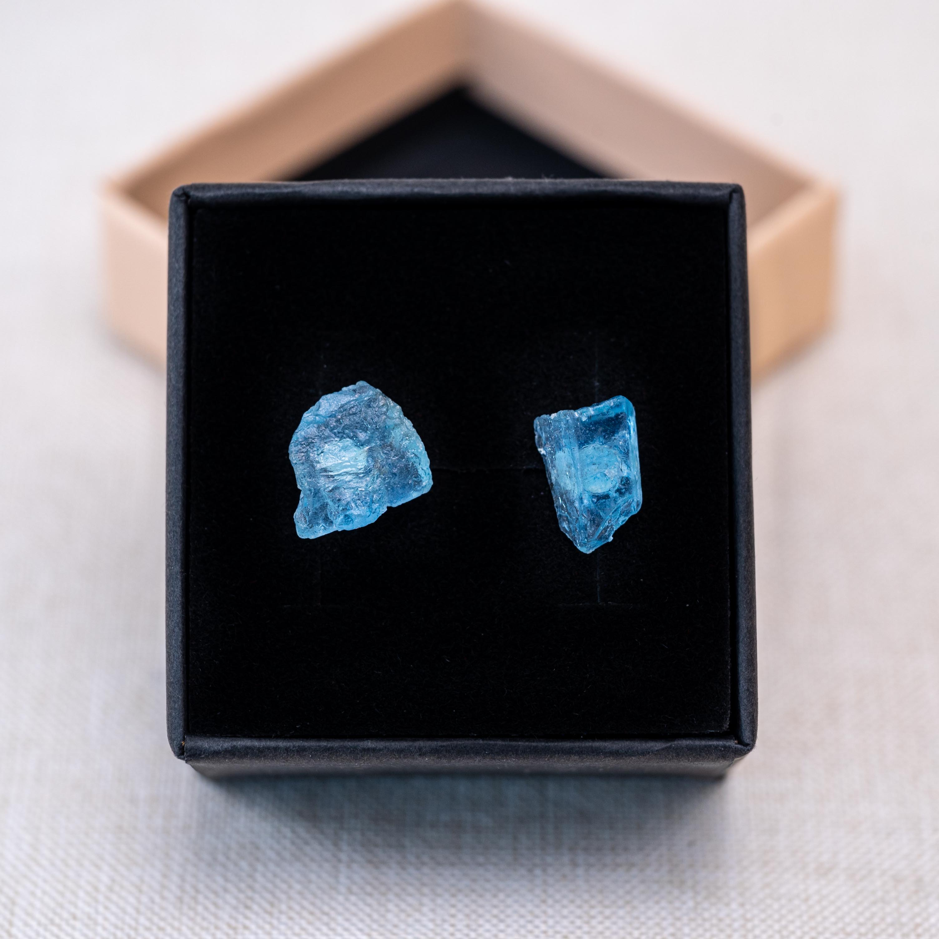 These earrings are known for their soothing energy, promoting peace and compassion.