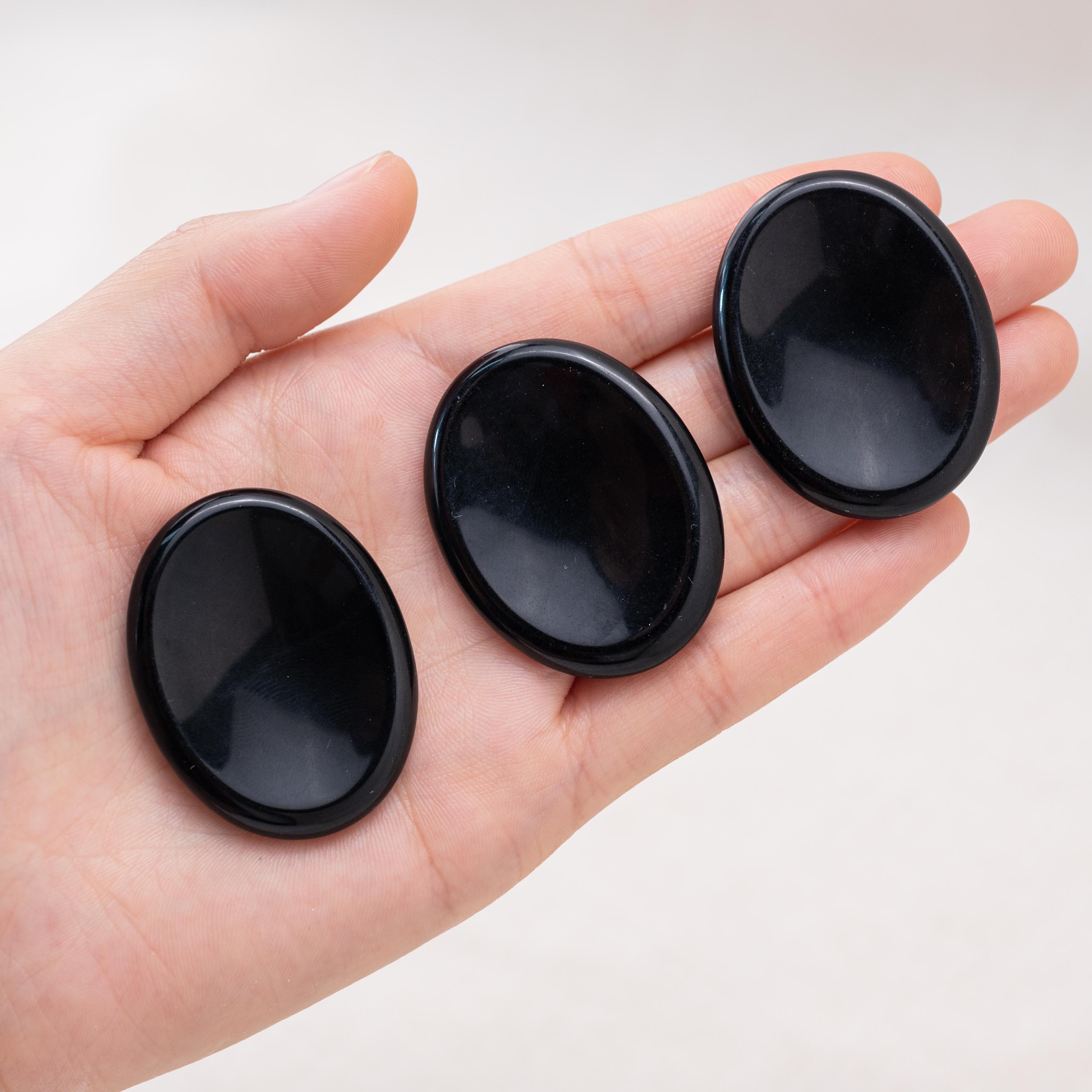 Enhance your mental clarity with the Black Obsidian Worry Stone