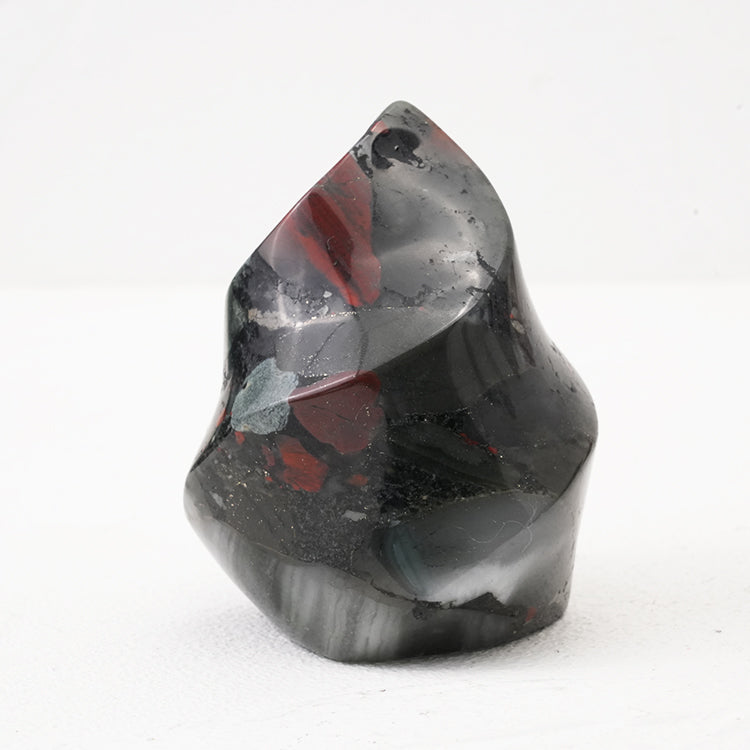Polished Blood Stone Flame showcasing unique patterns