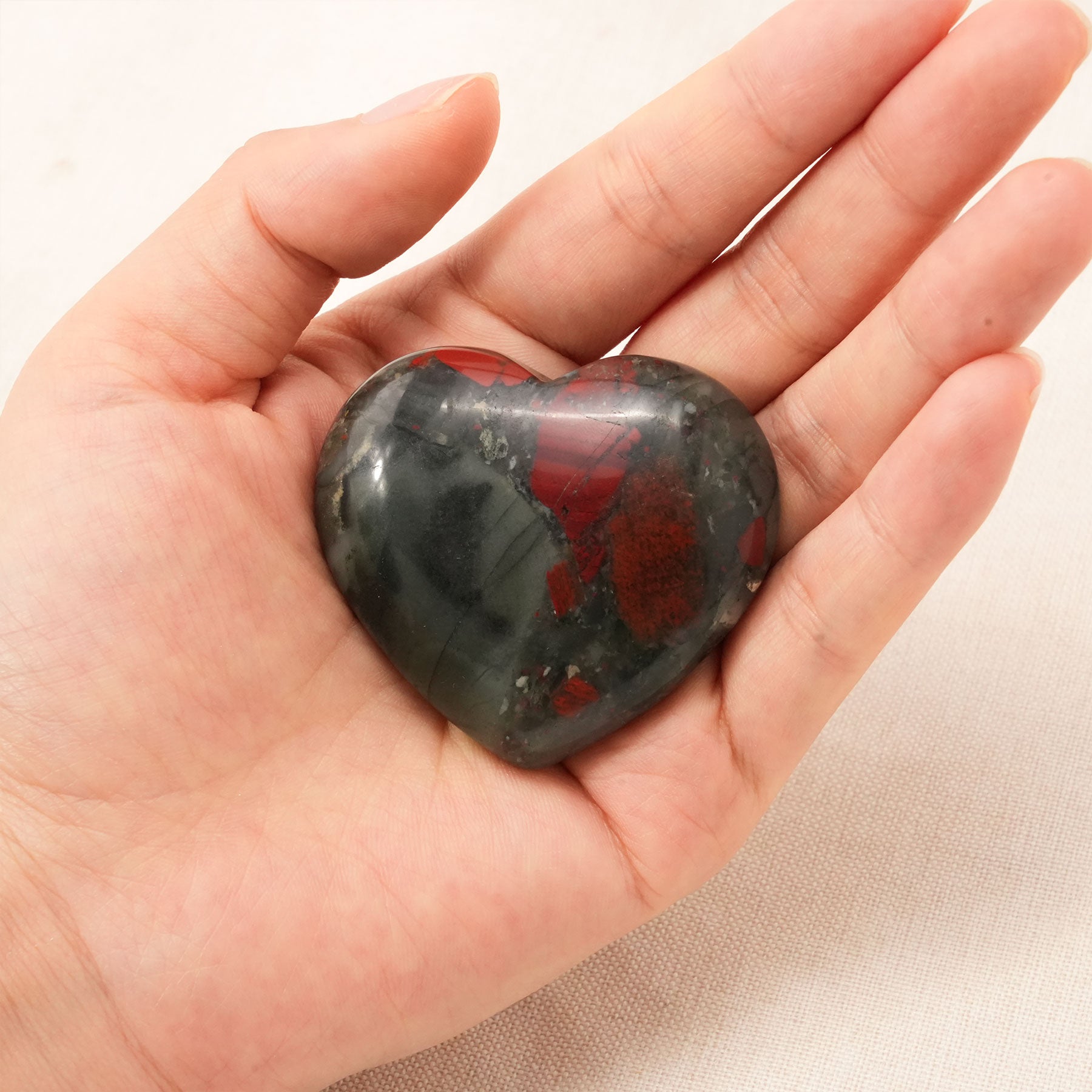 Blood Stone Heart gemstone enhancing spiritual wellness and protection