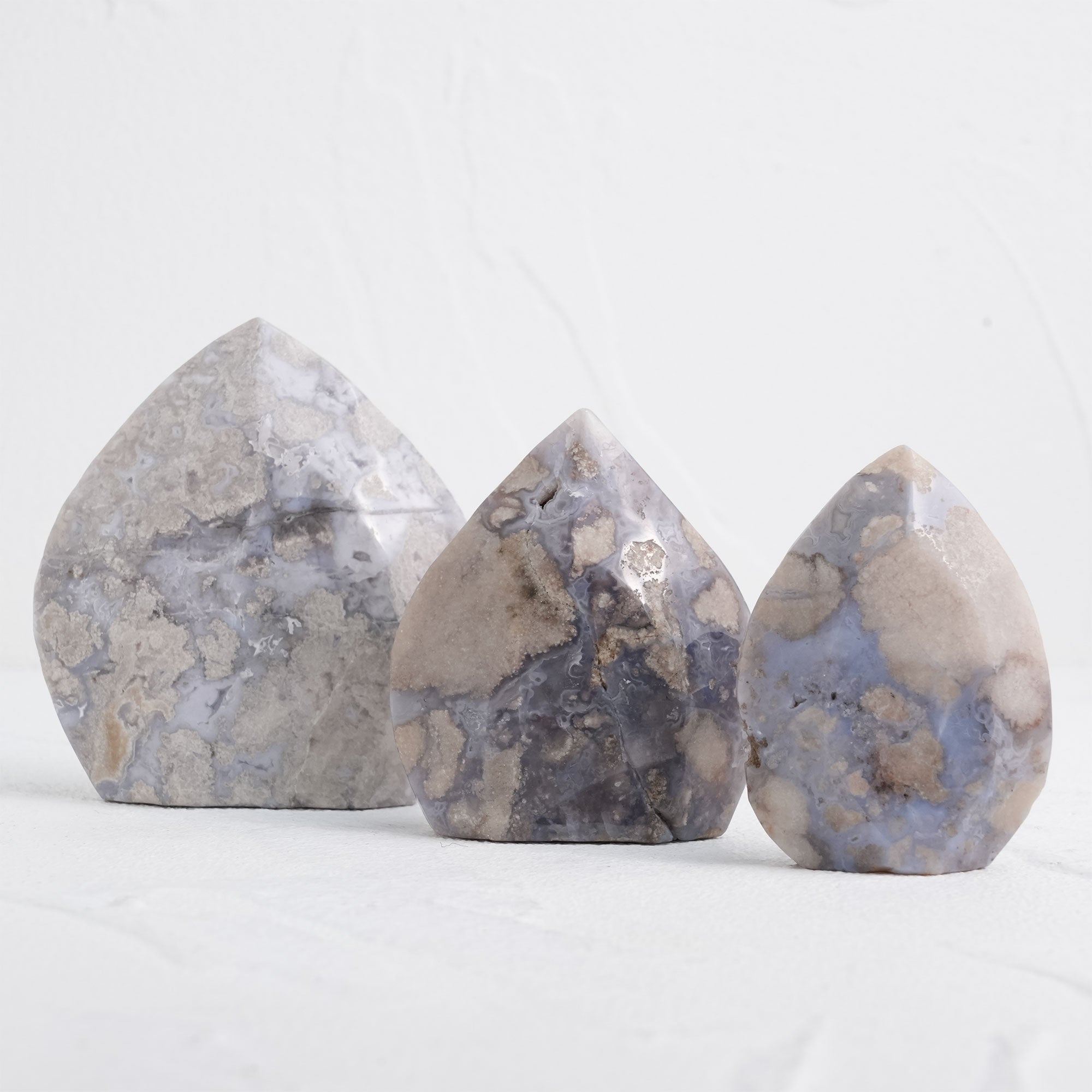 Exquisite Blue Cherry Blossom Agate for Emotional Healing