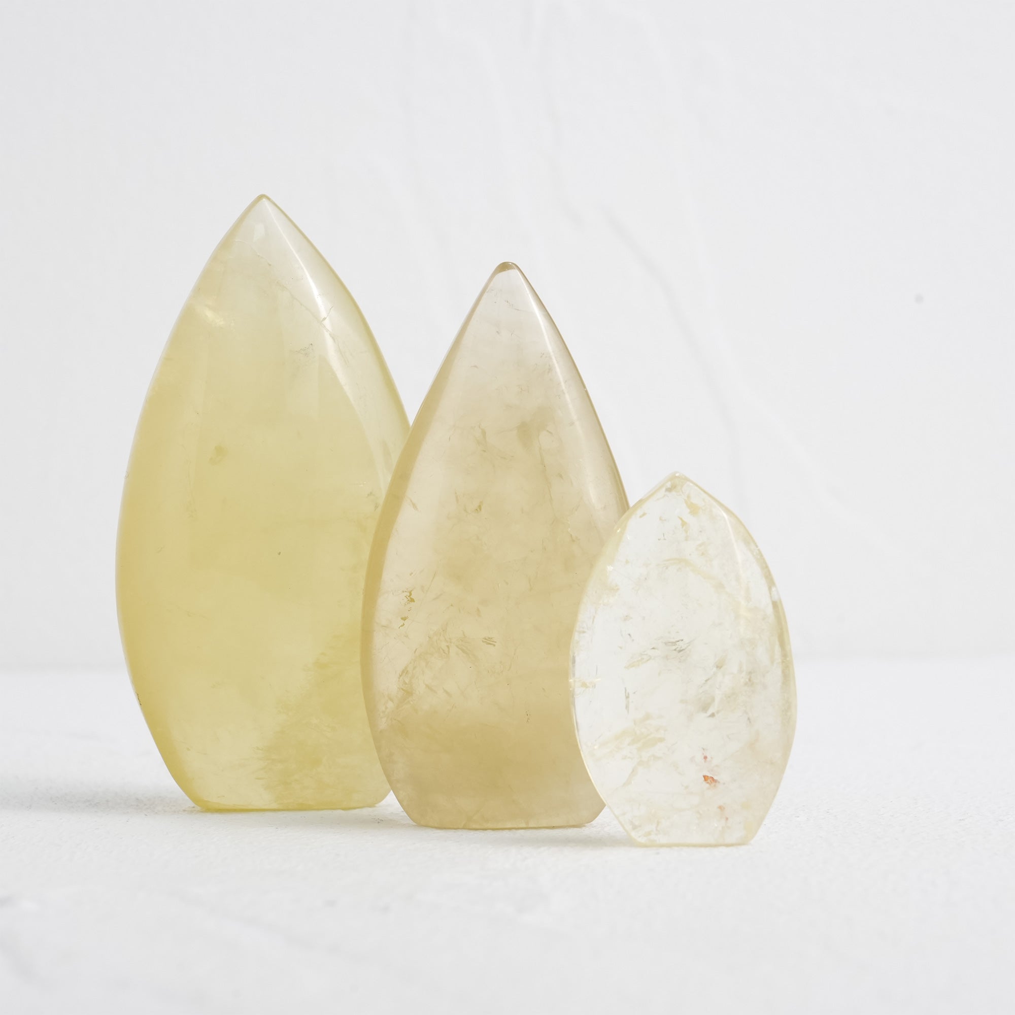 Unique citrine freeform crystal with natural orange hues