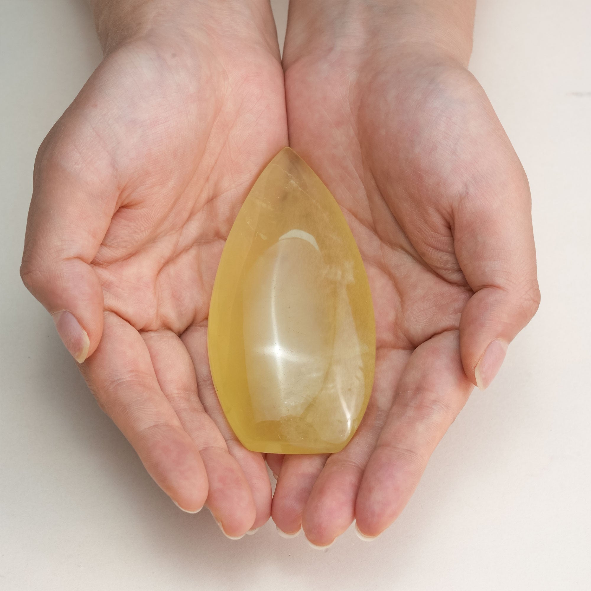 Lustrous citrine freeform gemstone