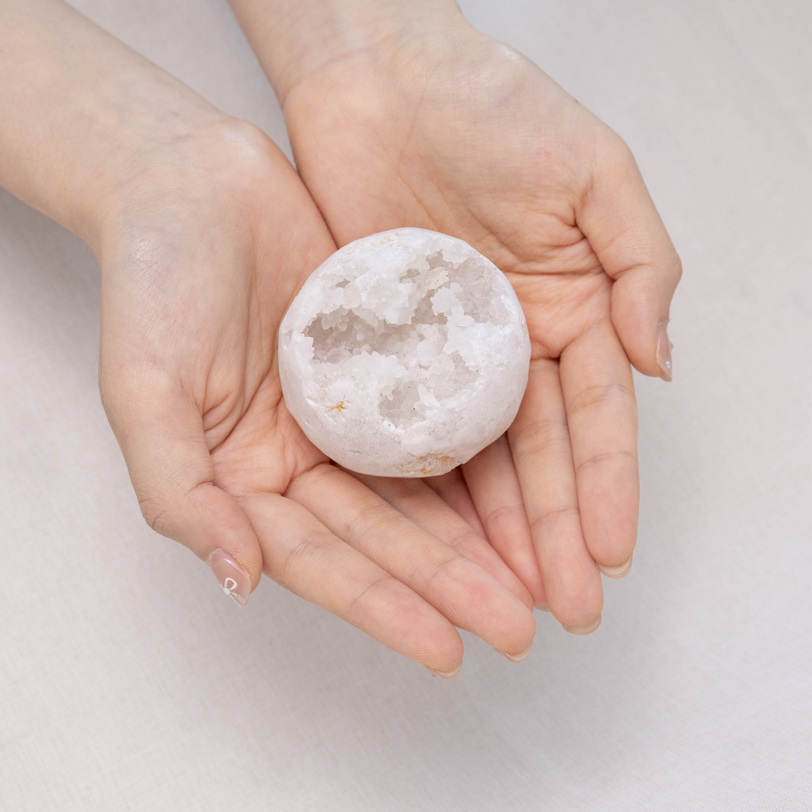 Clear Quartz Geode Sphere for clarity and focus