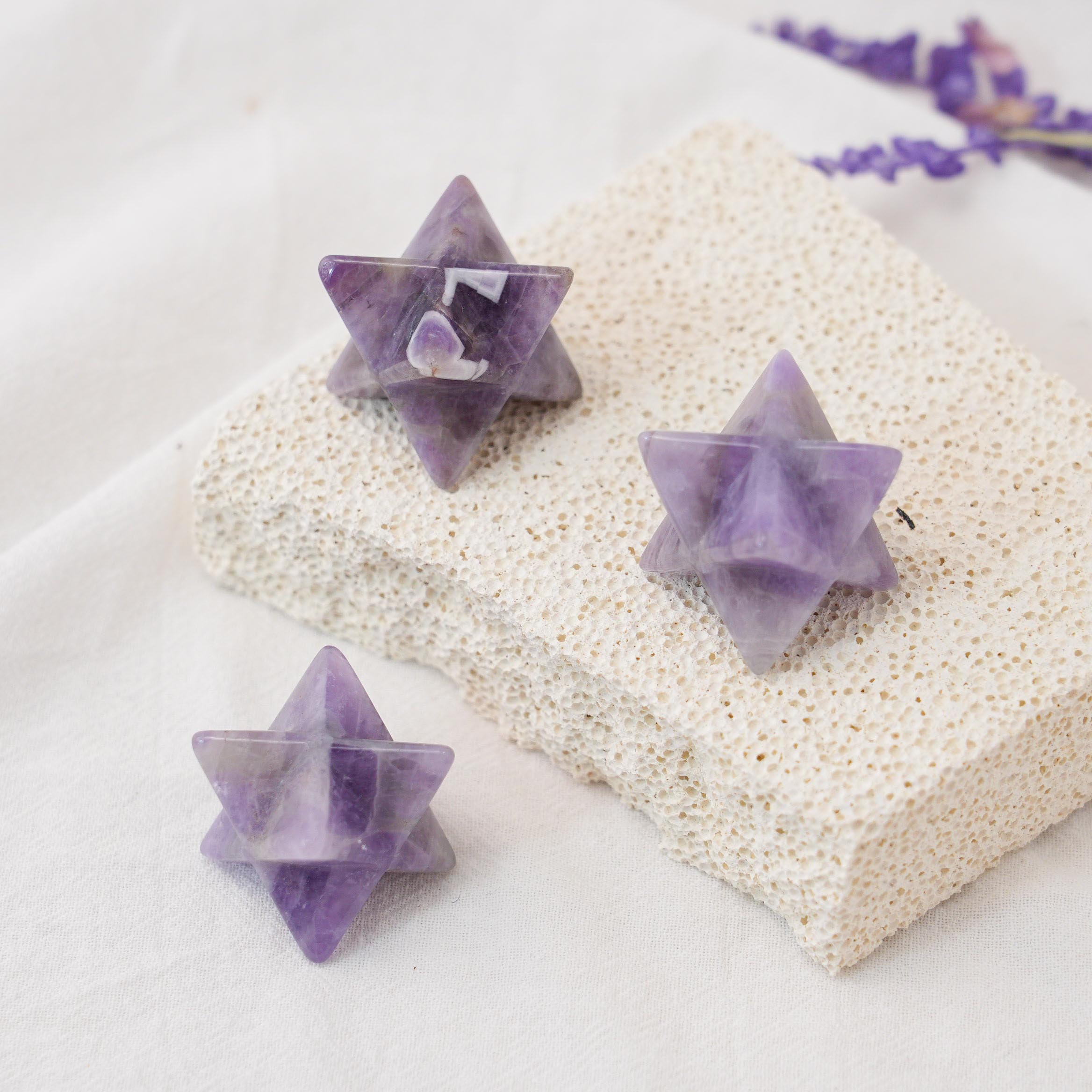 Dream Amethyst Merkaba for meditation and spiritual growth