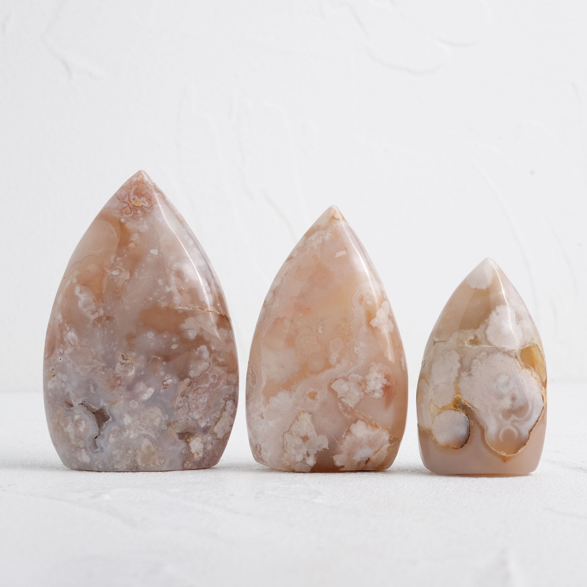 Elegant Flower Agate Freeform, radiating earthy energy