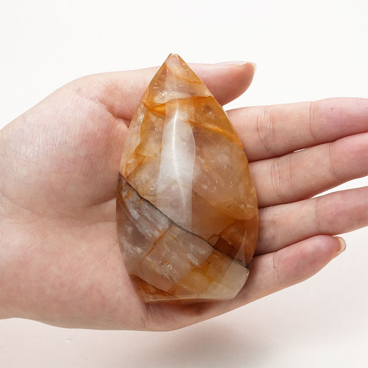 Radiant Golden Healer Quartz Crystal, showcasing natural beauty