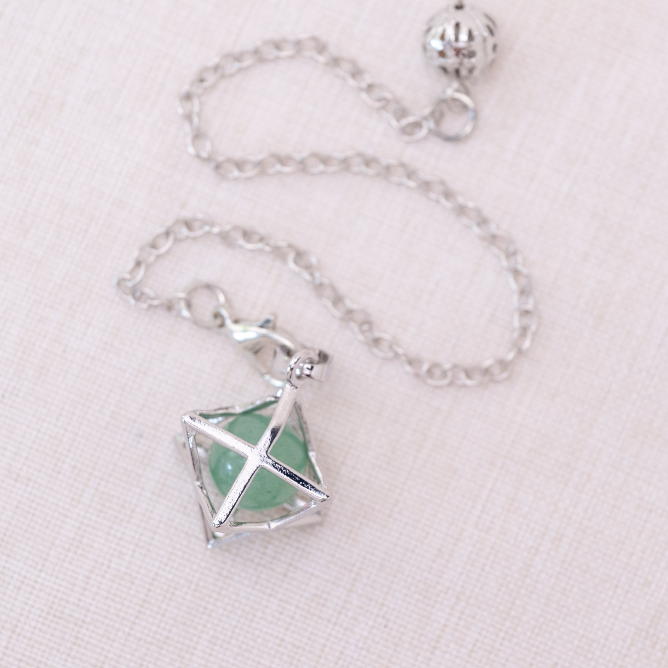Green Aventurine Merkaba pendulum balancing energy