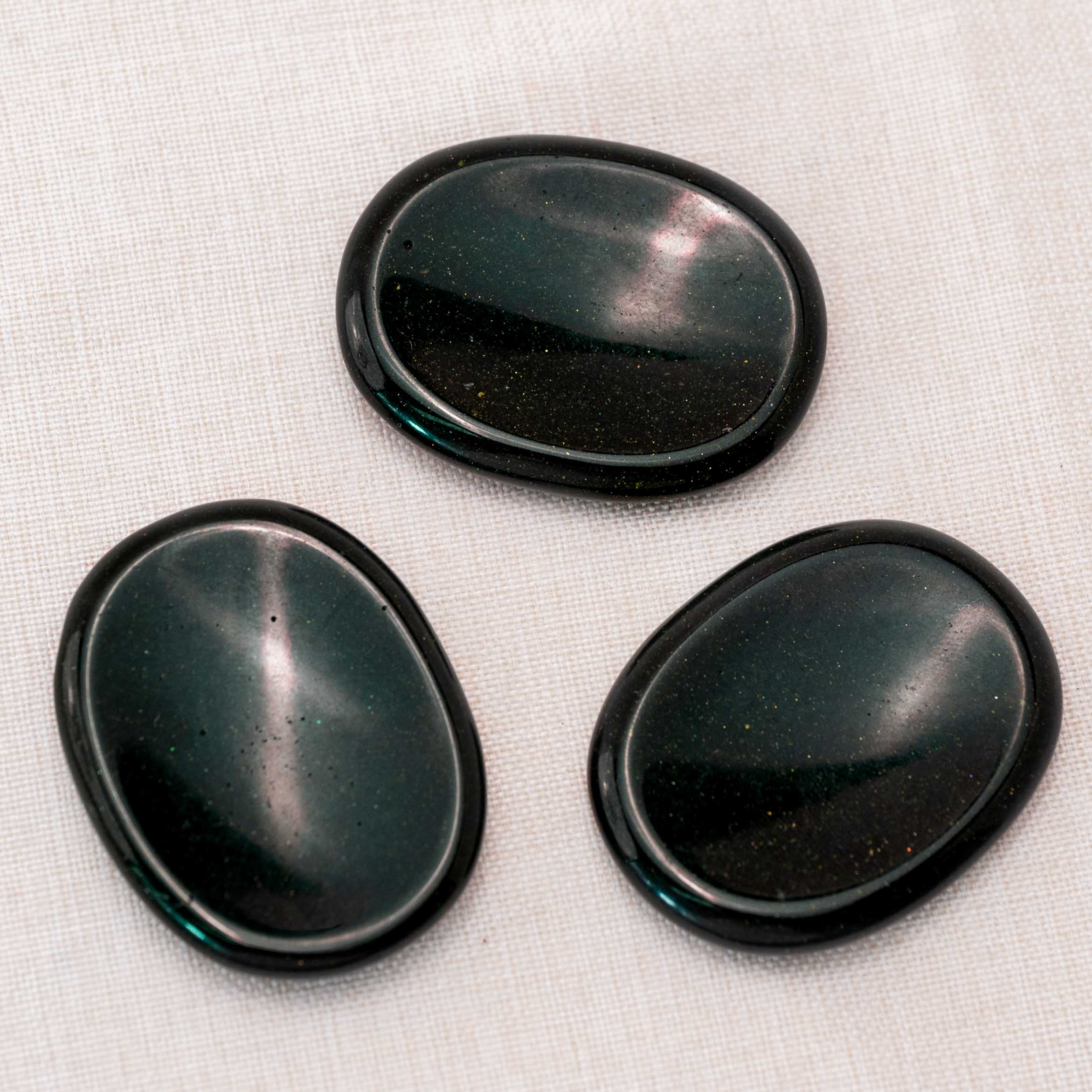 Carry the Green Sand Worry Stone for stress relief