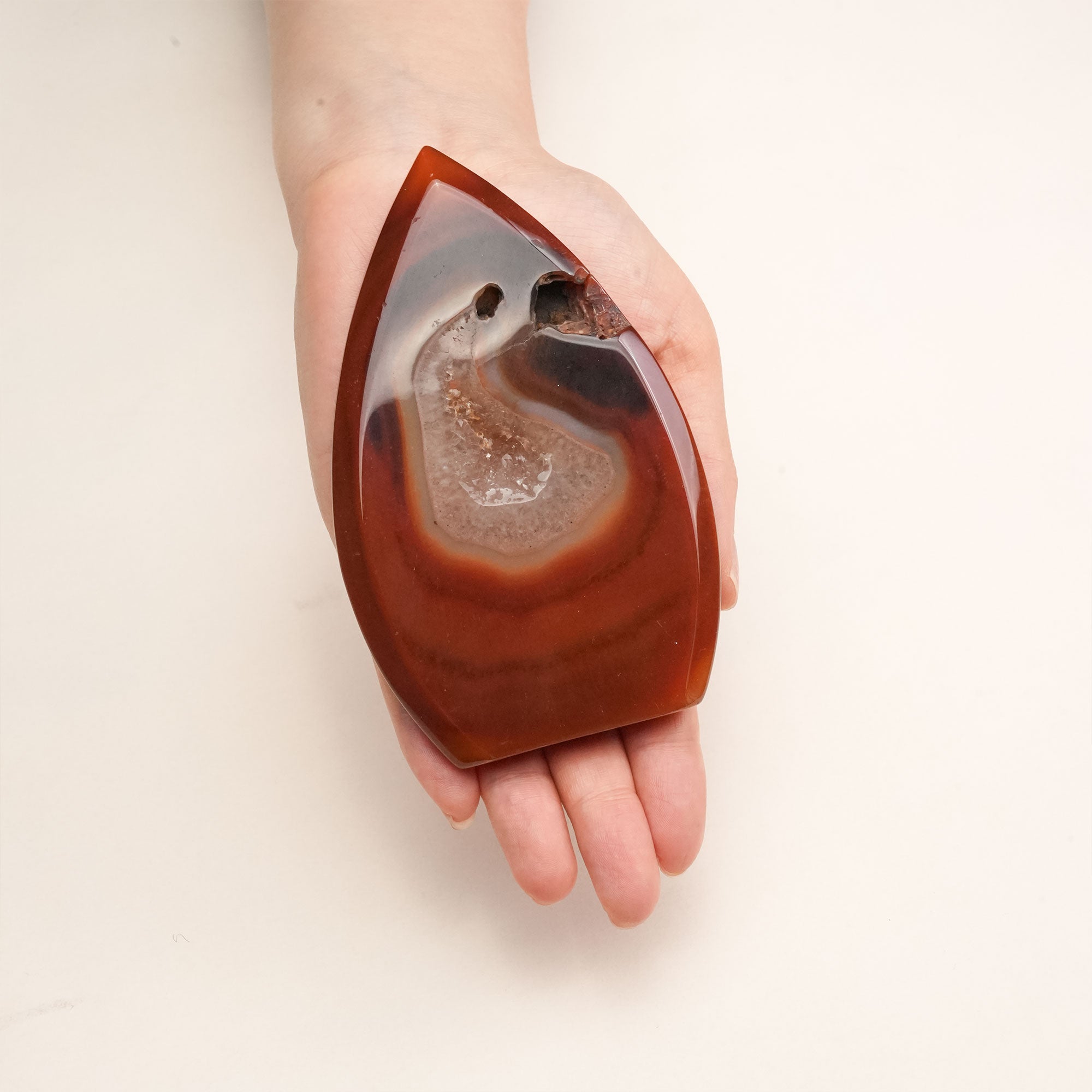 Carnelian natural stone encourages positive life changes