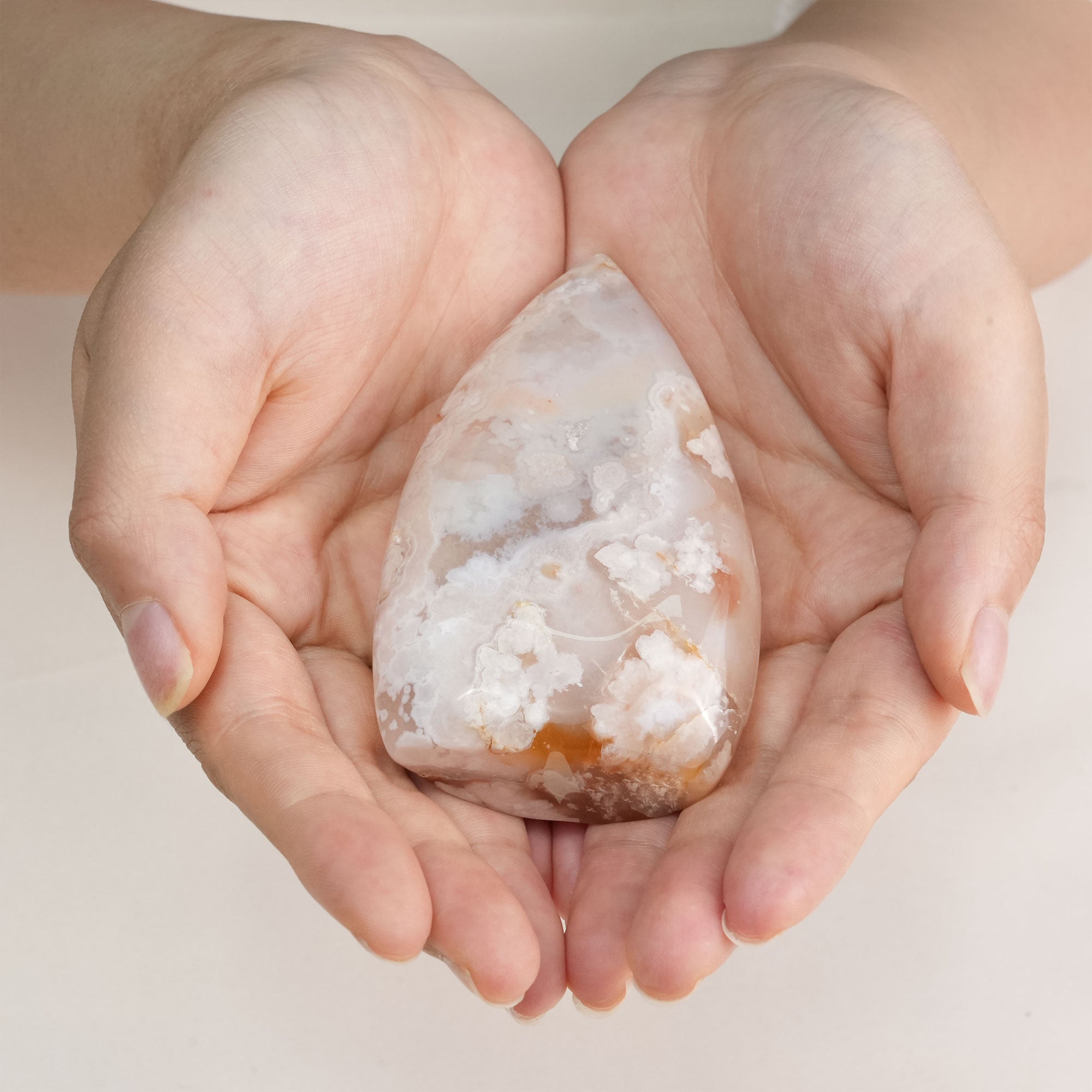 A stunning Flower Agate specimen, displaying its captivating colors