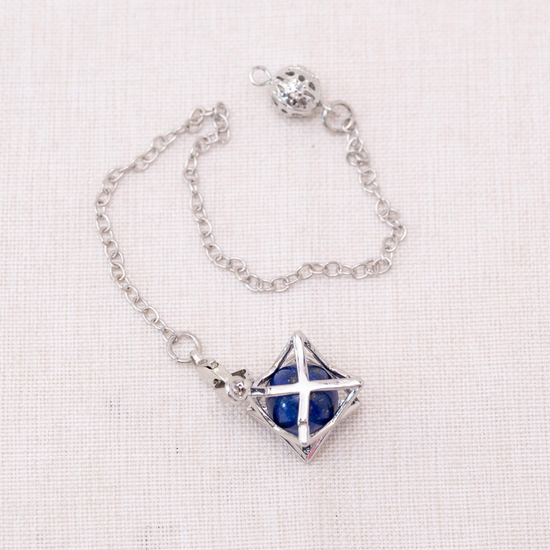 Lapis Lazuli Merkaba pendulum for spiritual healing and clarity