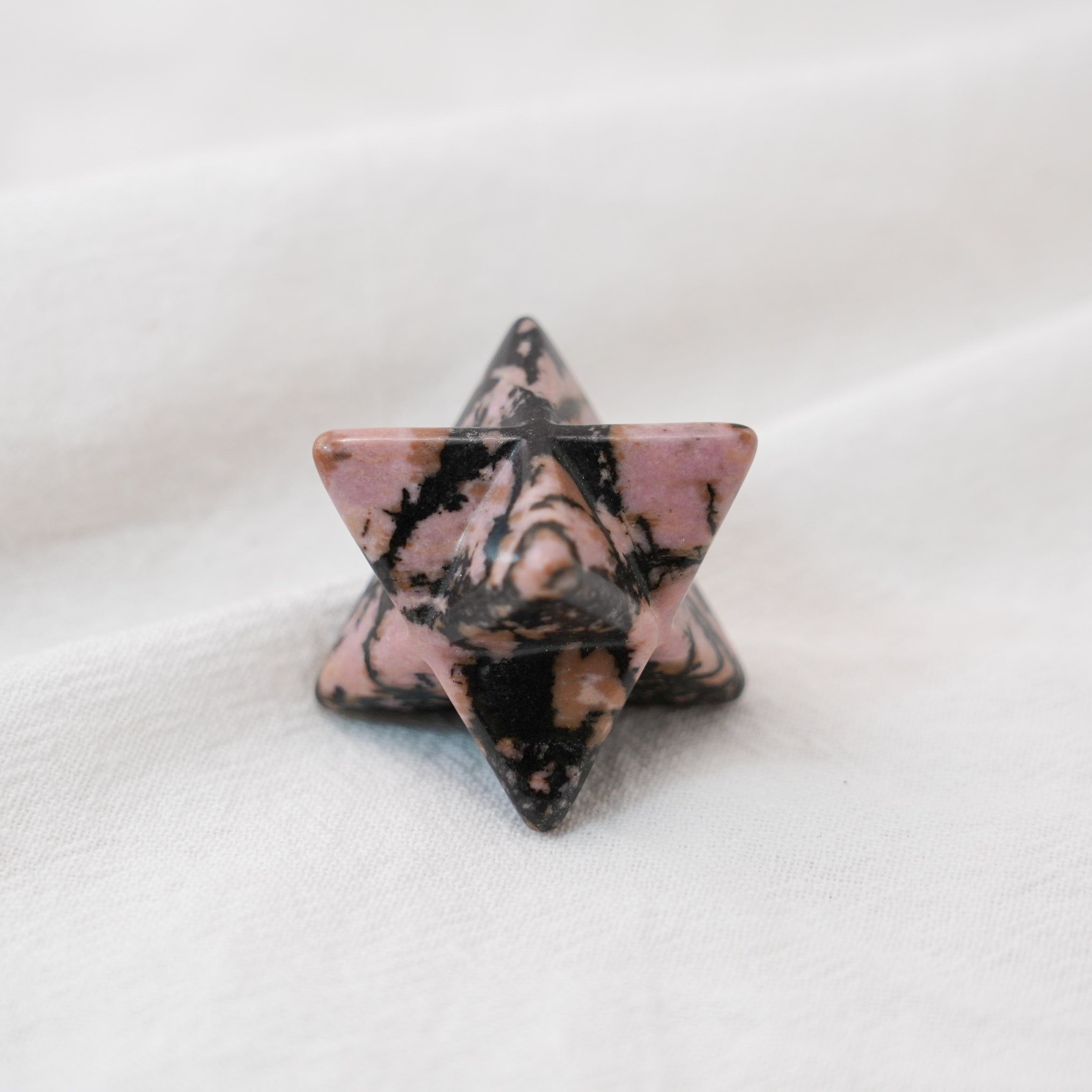 Rhodonite Merkaba Enhancing Love and Compassion