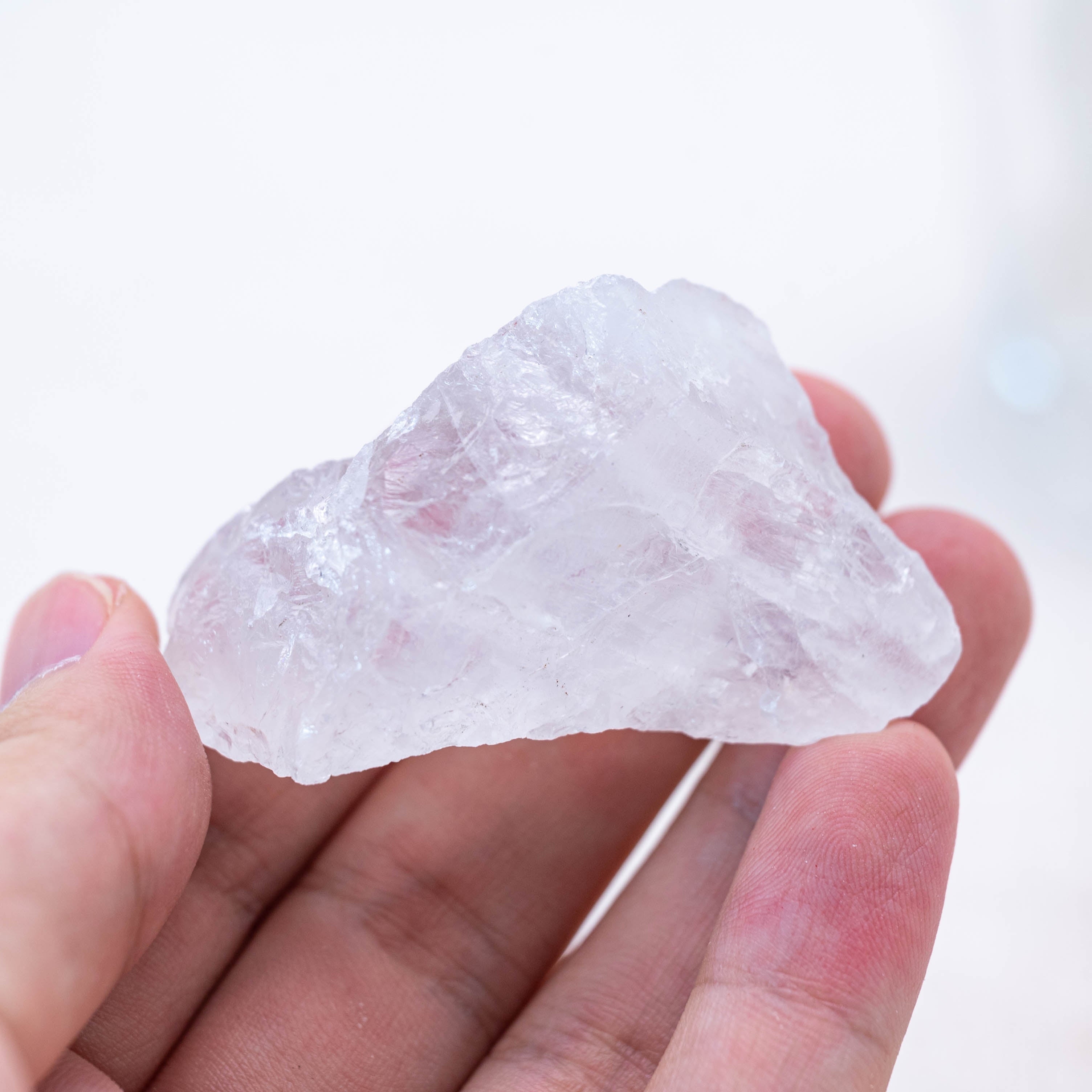 This natural clear quartz rough crystal is perfect for energy amplification.