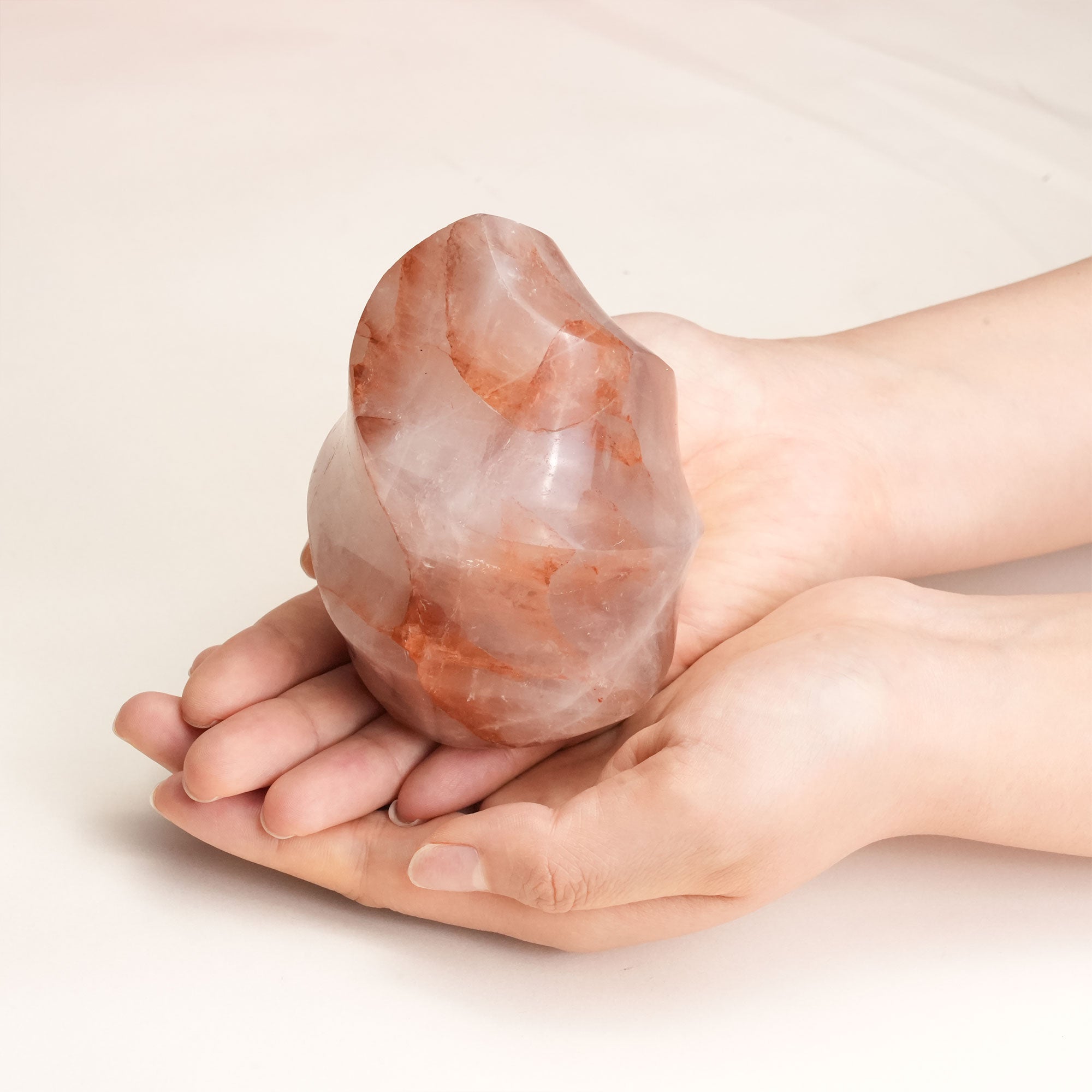 Red Fire Quartz Flame crystal piece energy amplification