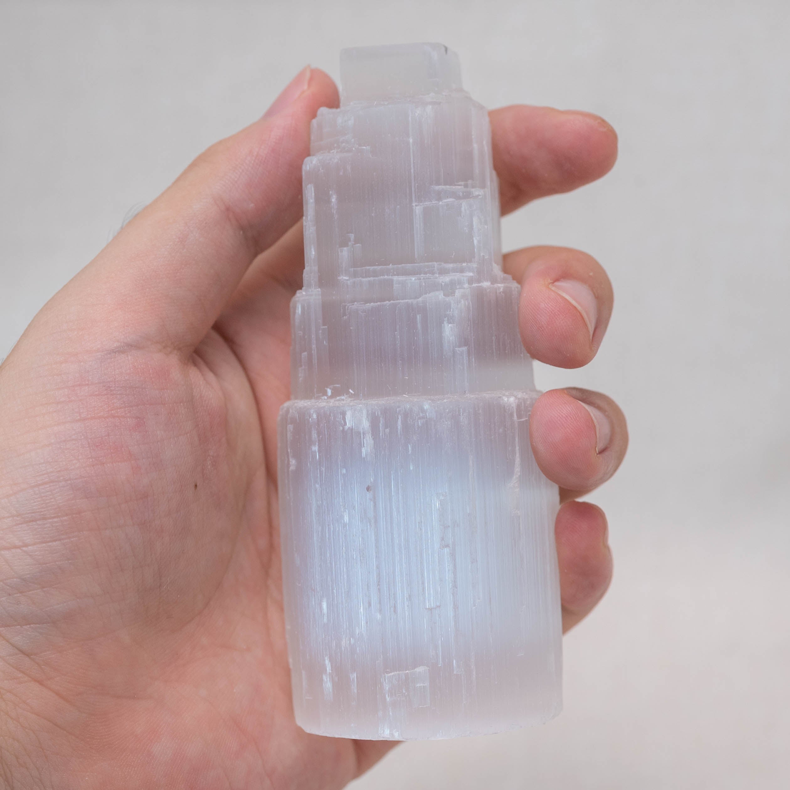 High vibrational Selenite Peak Tower