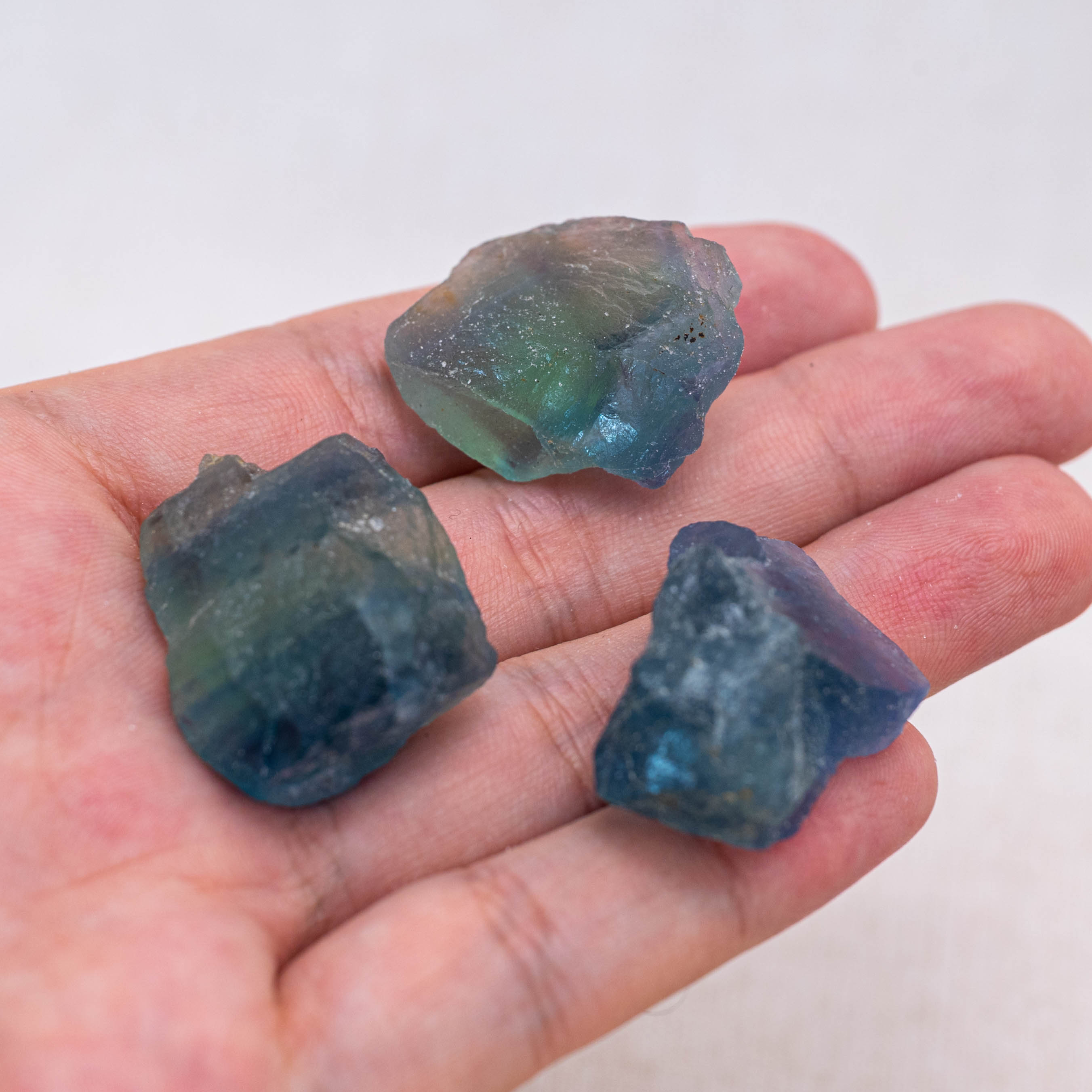 Use raw fluorite crystal to balance your energy fields