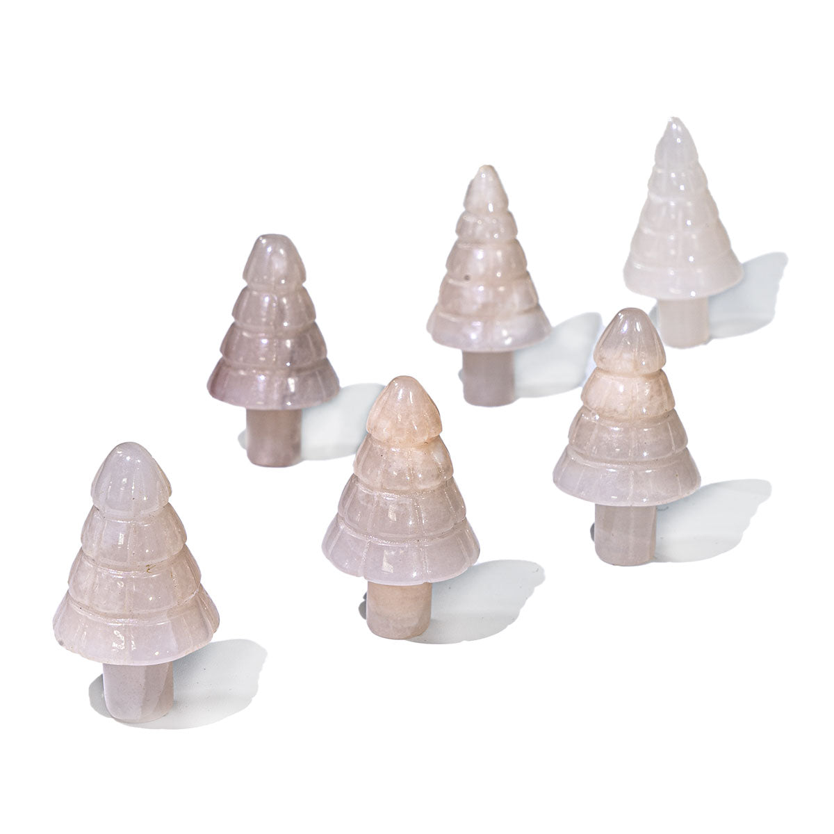 1-Inch Pink Aventurine Christmas Tree In Bulk