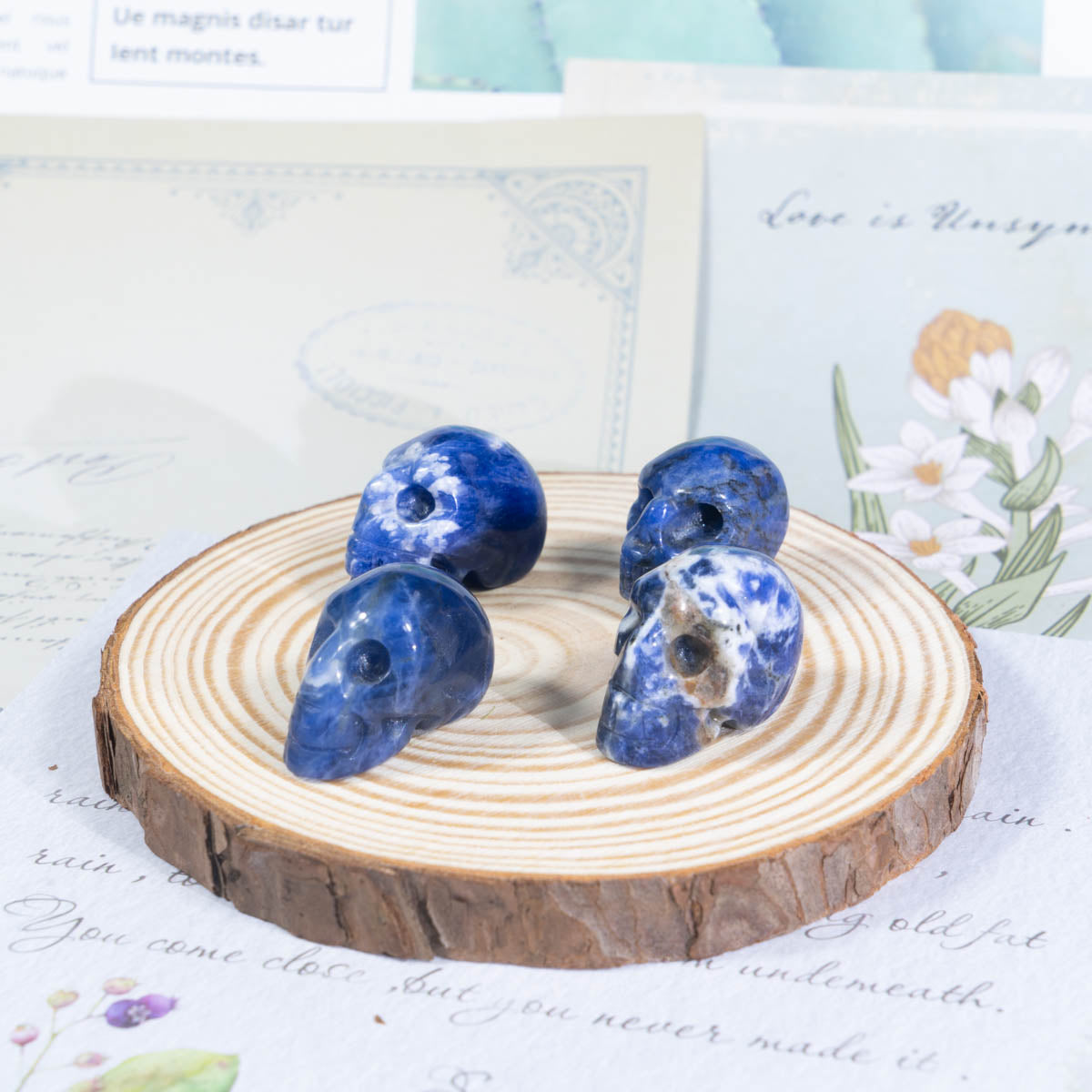 1-Inch Sodalite Skull In Bulk