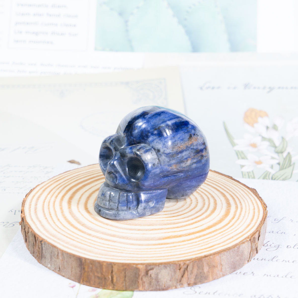 2-Inch Sodalite Skull In Bulk