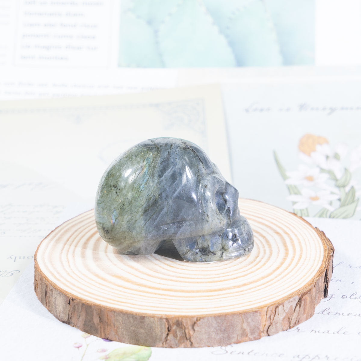 2-Inch Labradorite Skull In Bulk