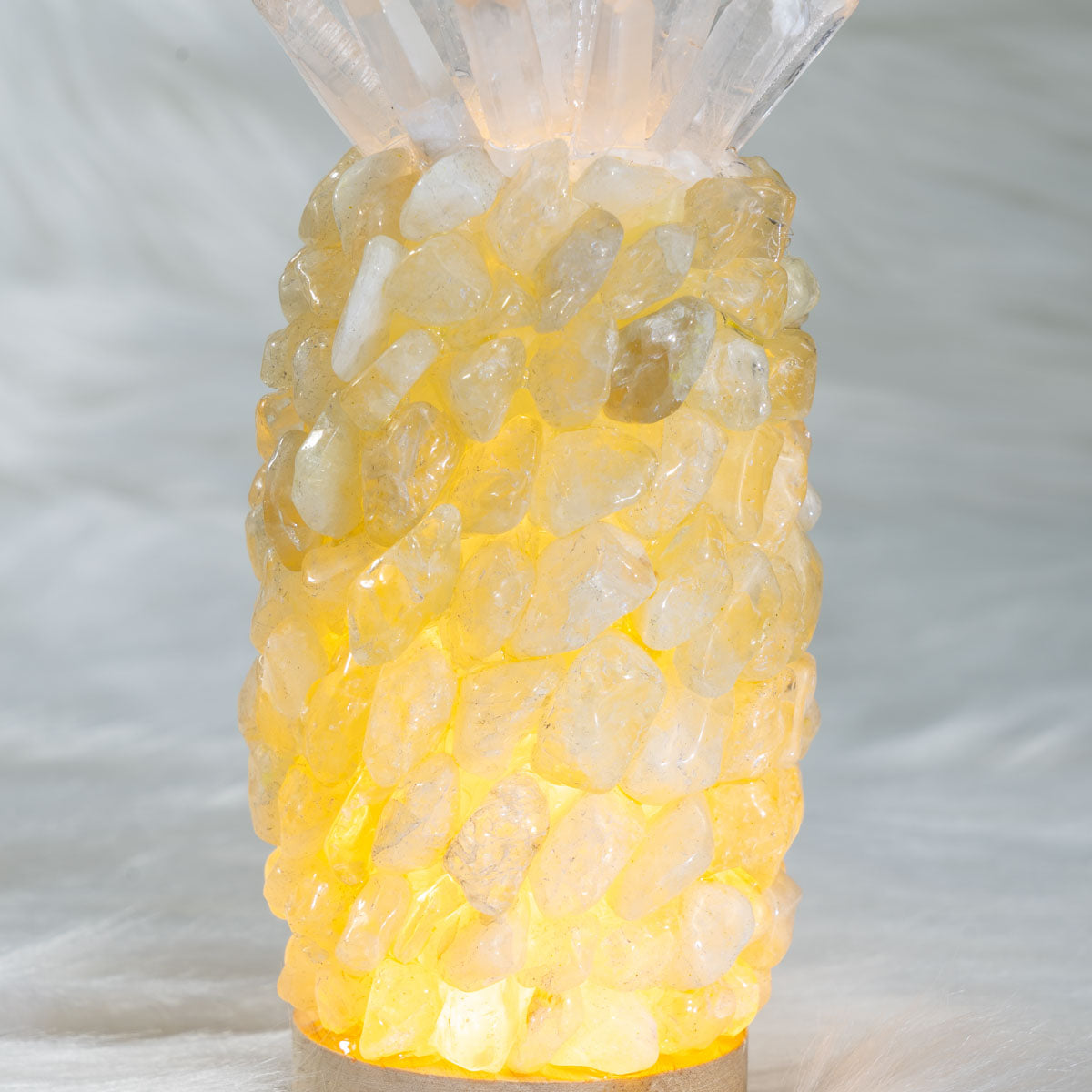 Citrine Chips Pineapple Lamp In Bulk