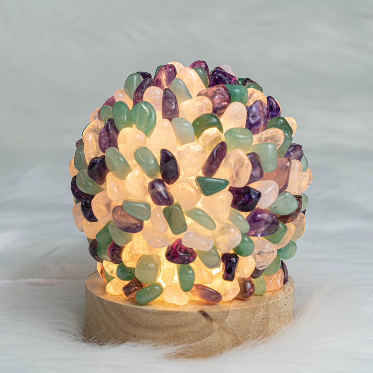 Mixed Chips Round Lamp In Bulk