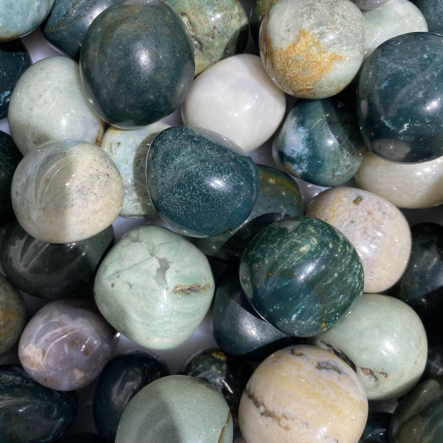 Ocean Jasper Tumbled Stones In Bulk
