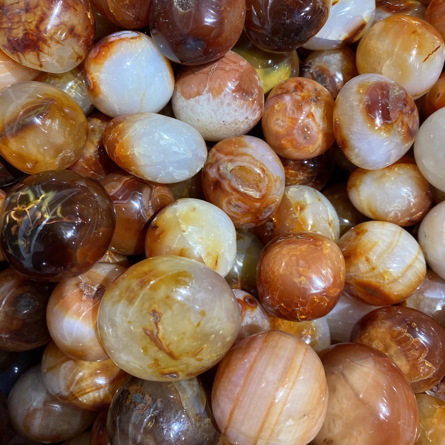 Carnelian Tumbled Stones In Bulk