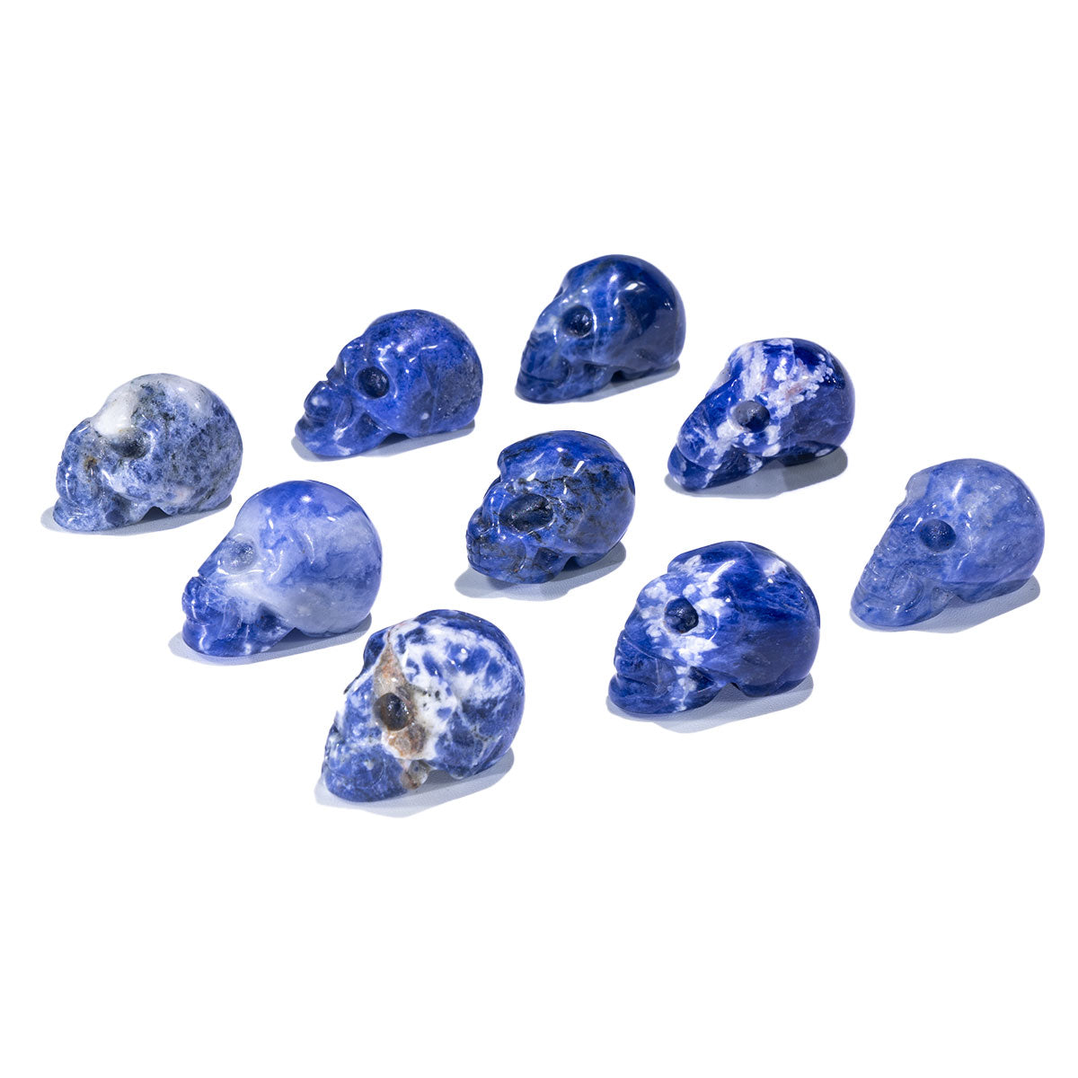 1-Inch Sodalite Skull In Bulk