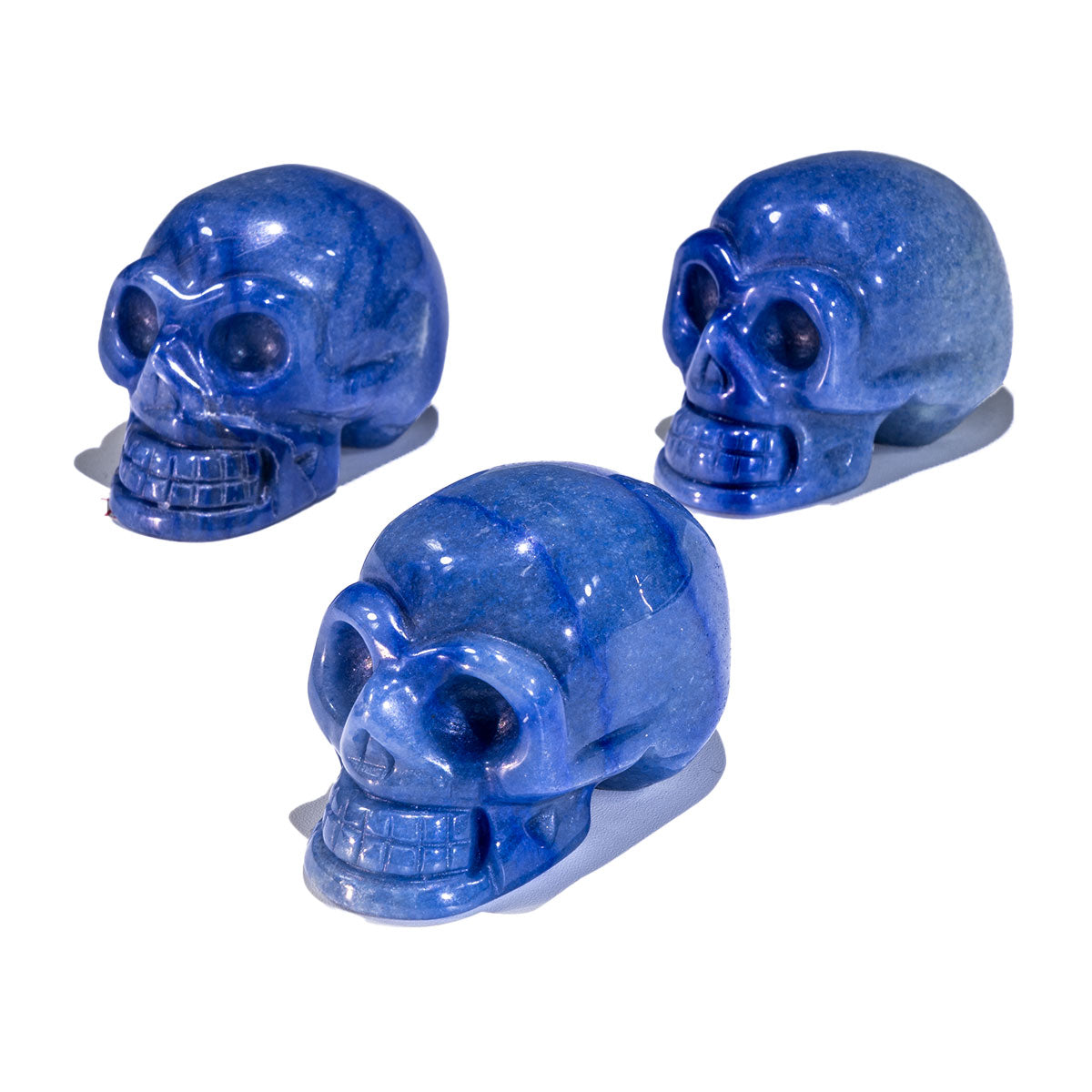 2-Inch Blue Aventurine Skull In Bulk