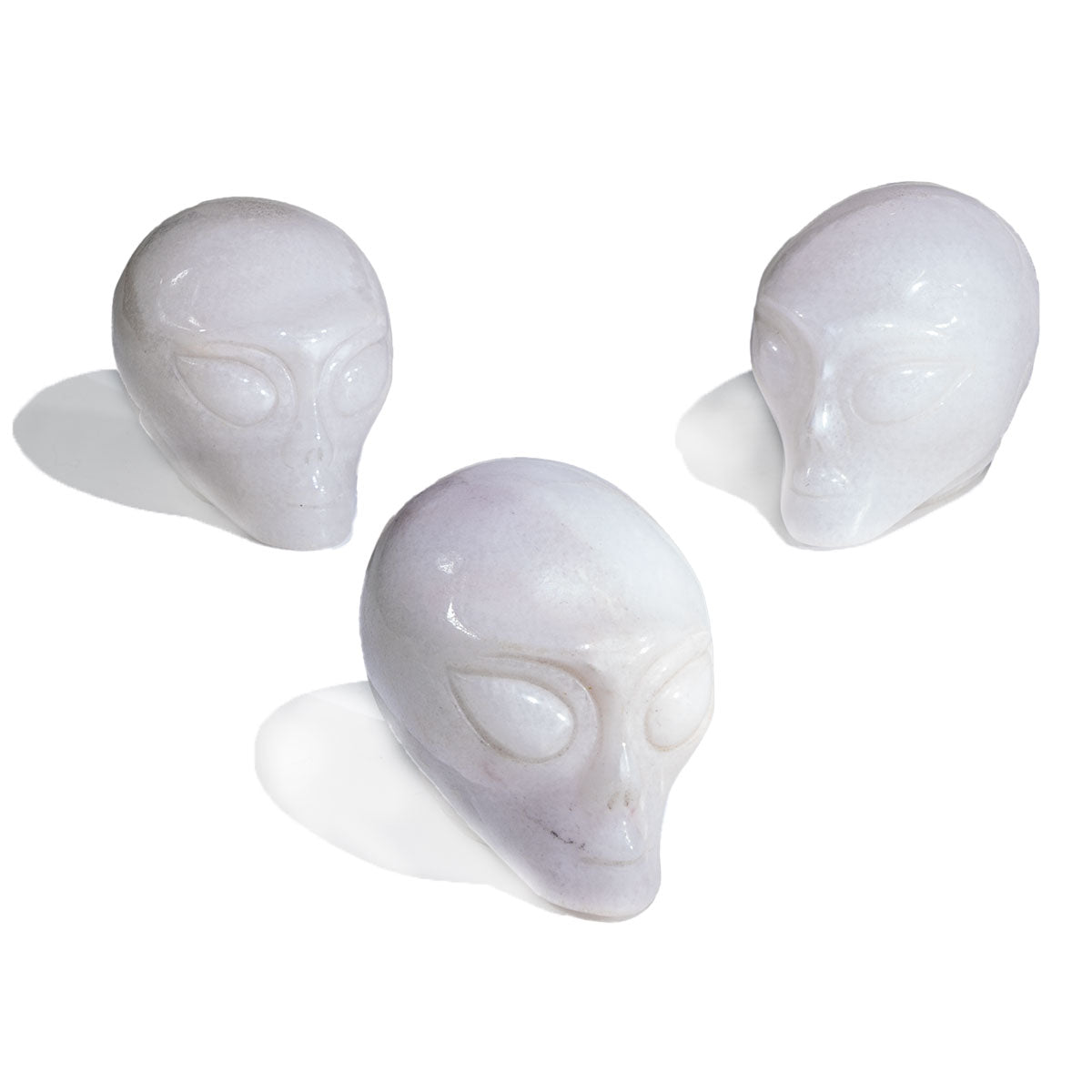 2-Inch Pink Aventurine Alien Skull In Bulk