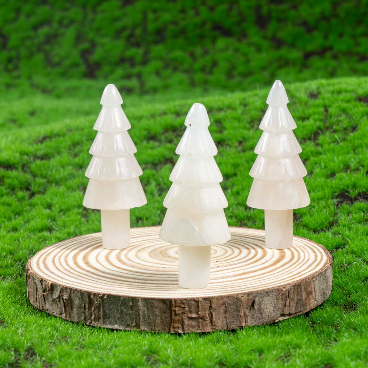 2-Inch Pink Aventurine Christmas Tree In Bulk