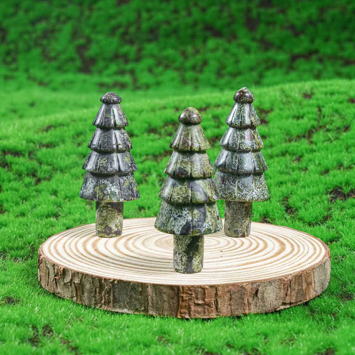 2-Inch Dragon Blood Stone Christmas Tree In Bulk