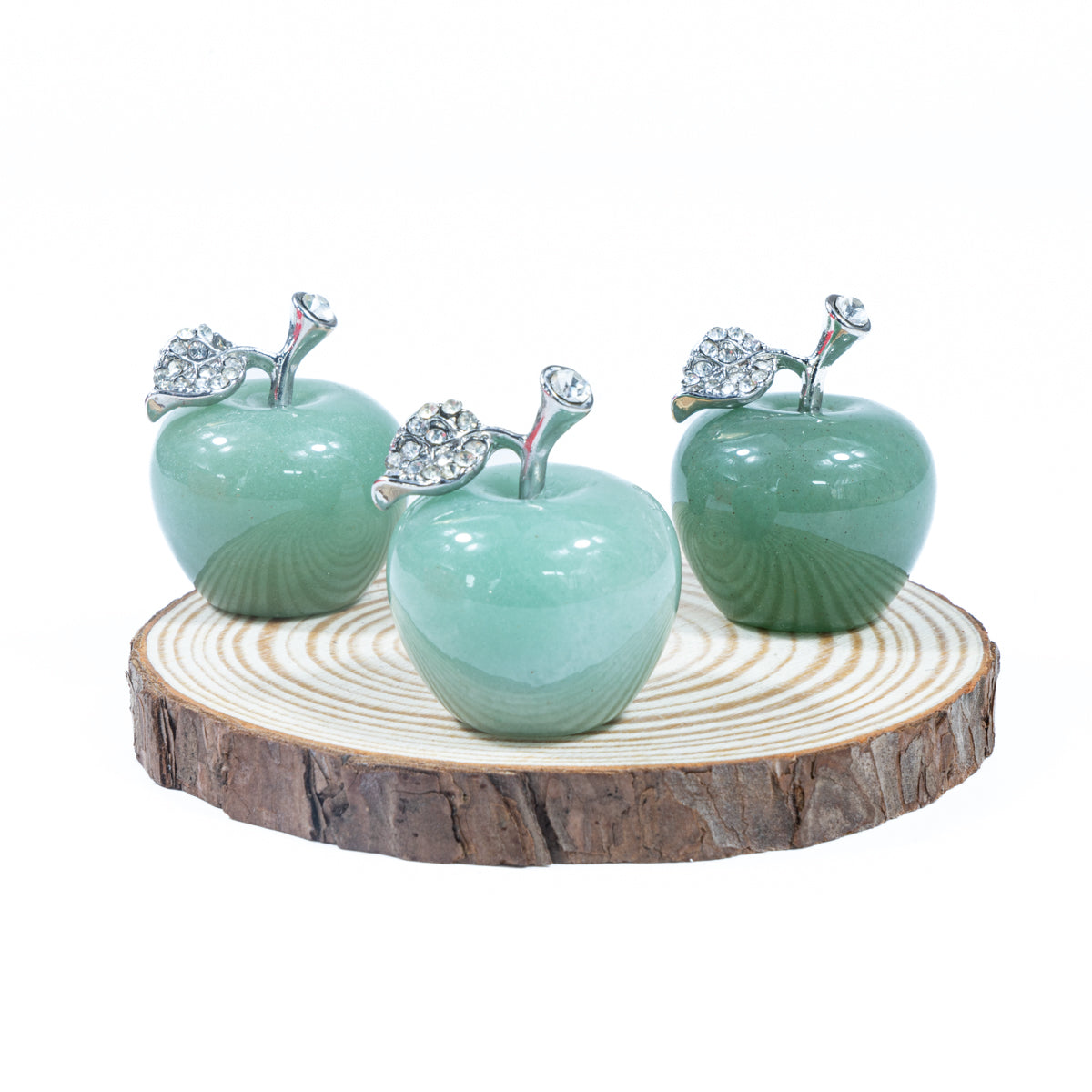 3cm Green Aventurine Apple In Bulk