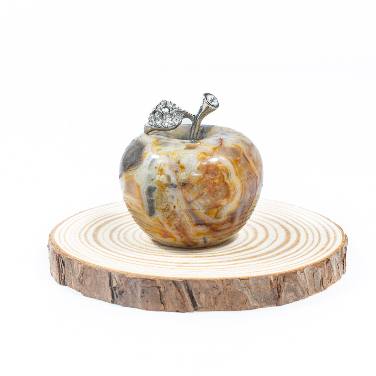 4cm Crazy Agate Apple In Bulk
