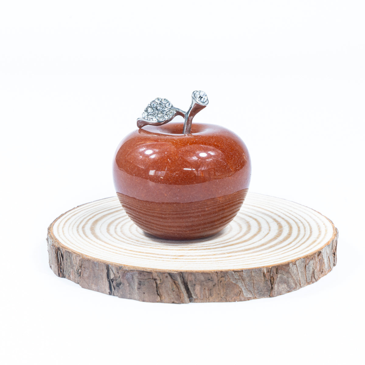 4cm Orange Aventurine Apple In Bulk
