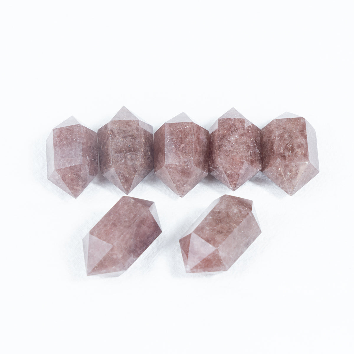 4.5cm Strawberry Quartz Little Double-point In Bulk